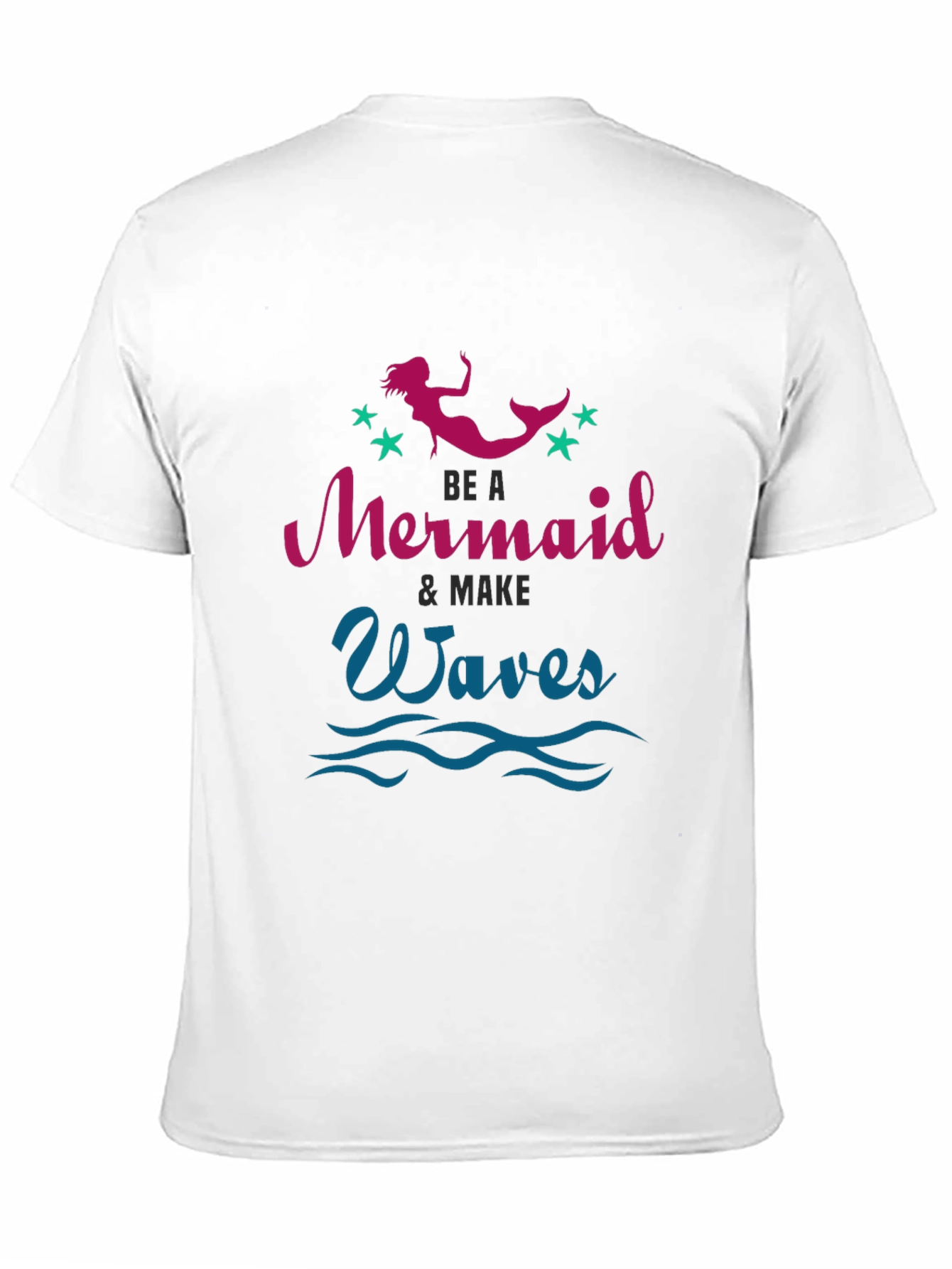 Be A Mermaid Waves Graphic Tee