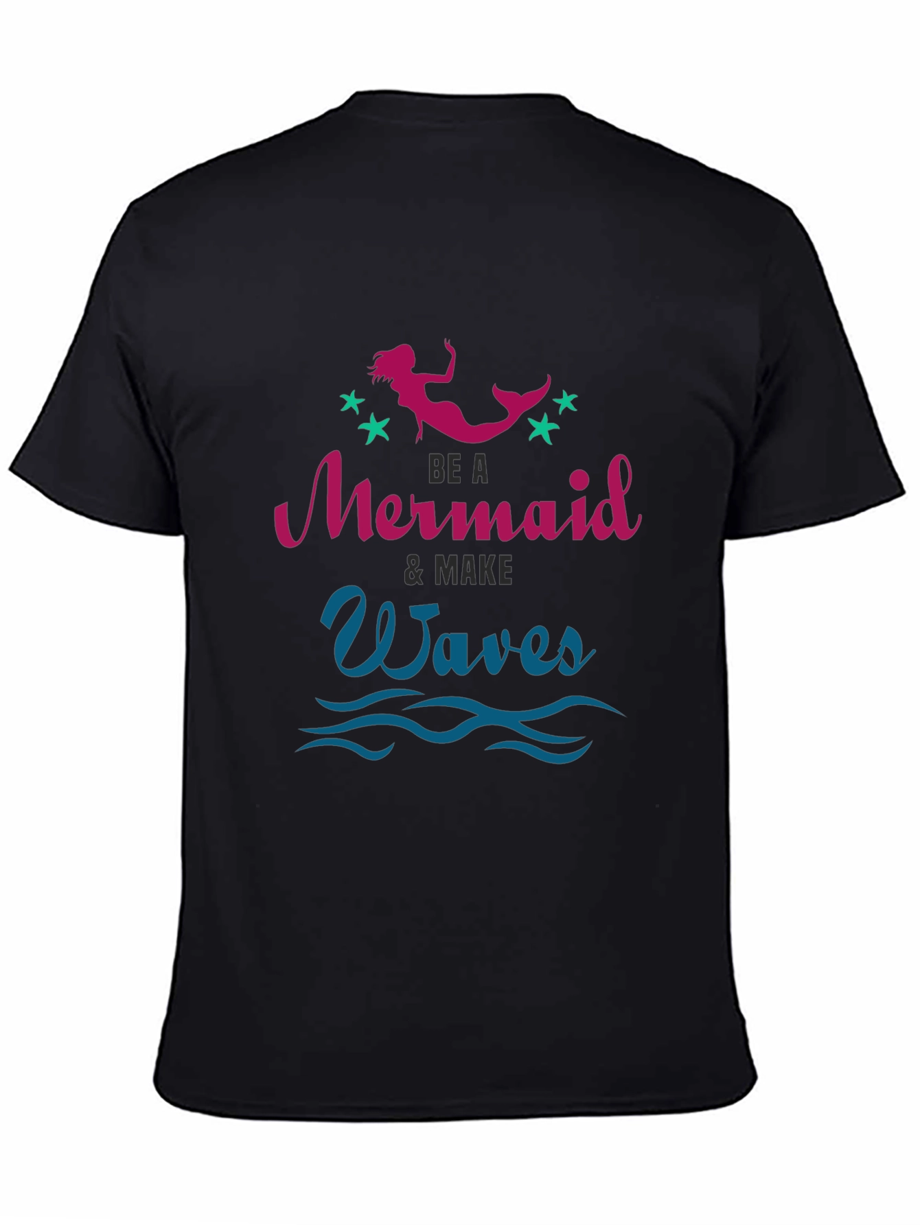 Be A Mermaid Waves Graphic Tee
