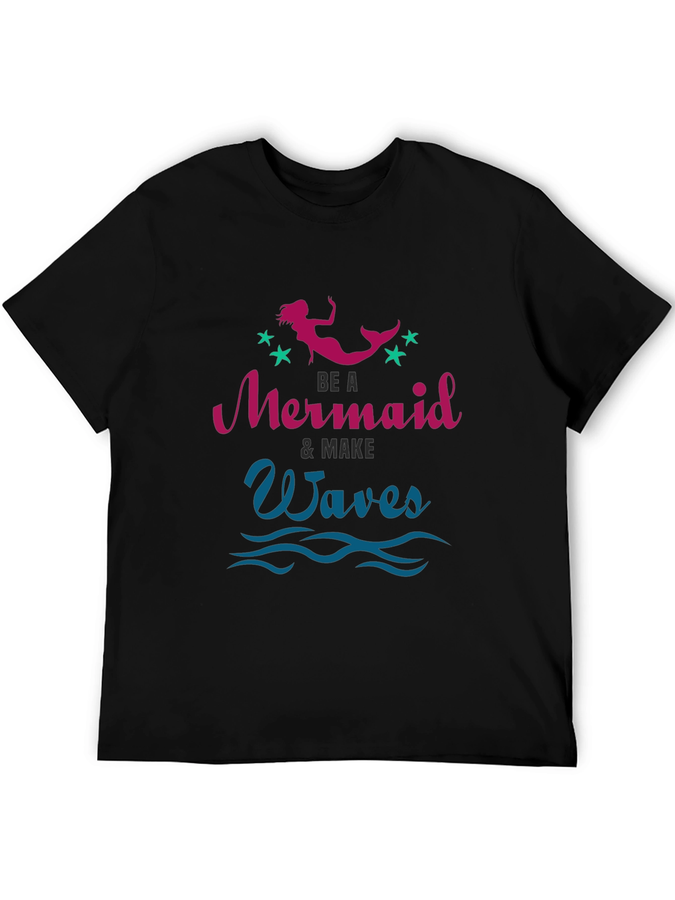 Be A Mermaid Waves Graphic Tee