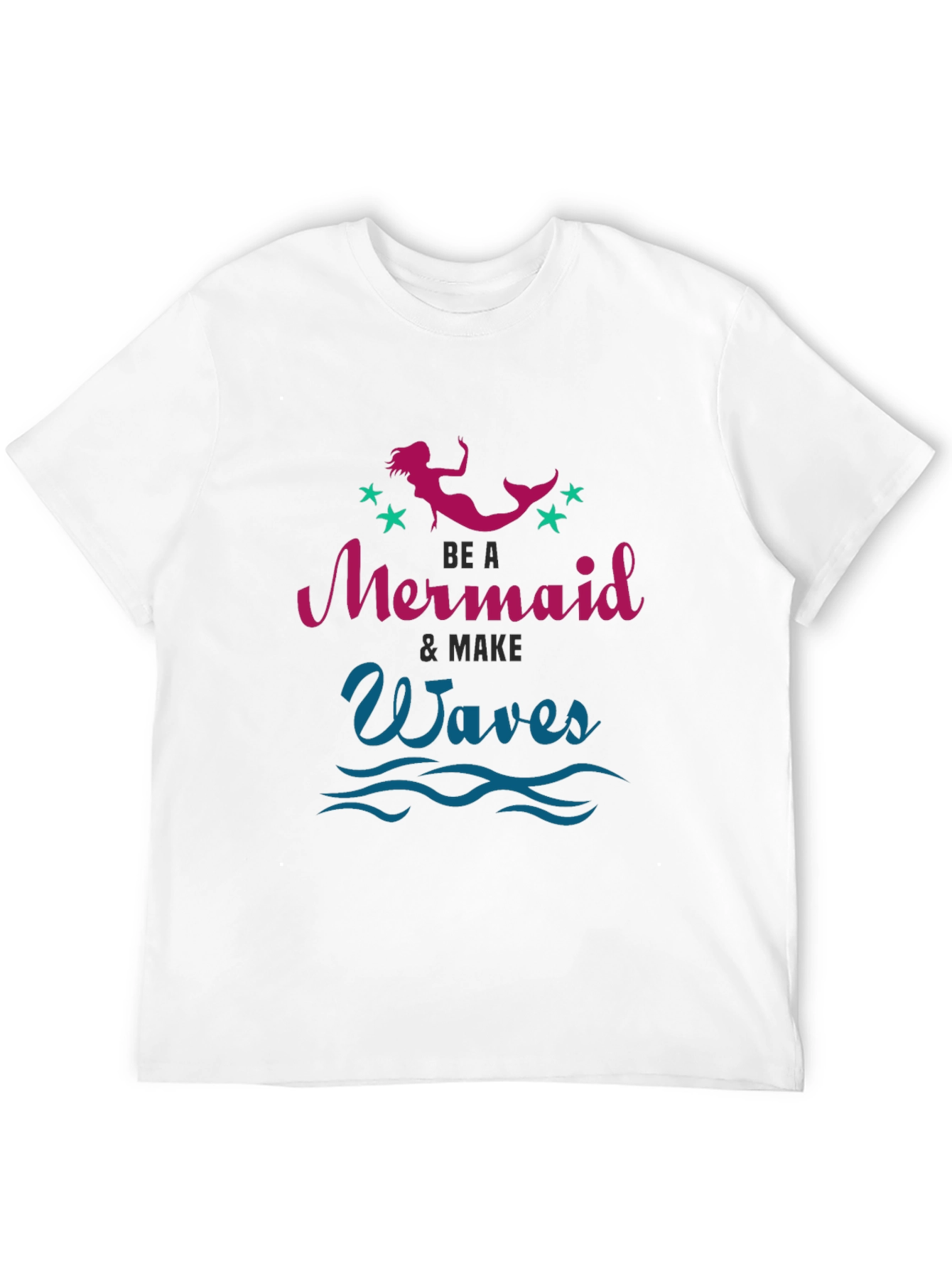 Be A Mermaid Waves Graphic Tee