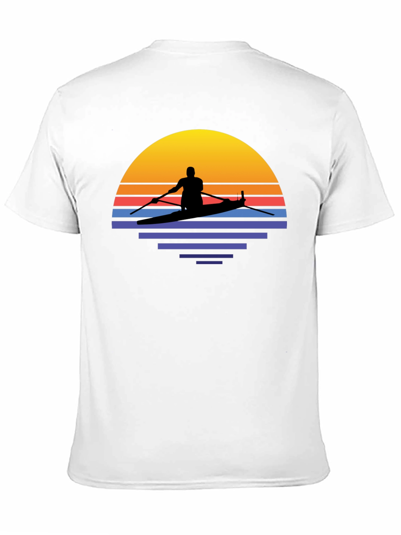 Sunset Kayak T-Shirt - Retro Style