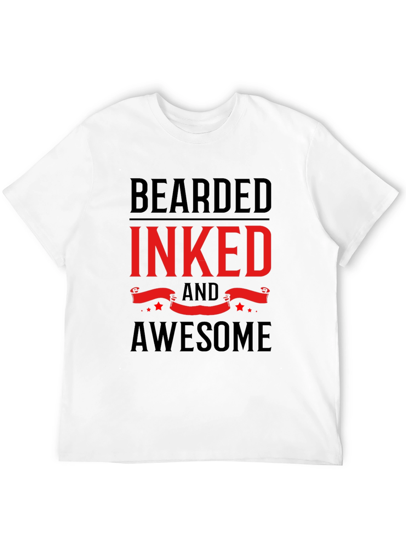 Bearded Inked & Awesome Graphic Tee