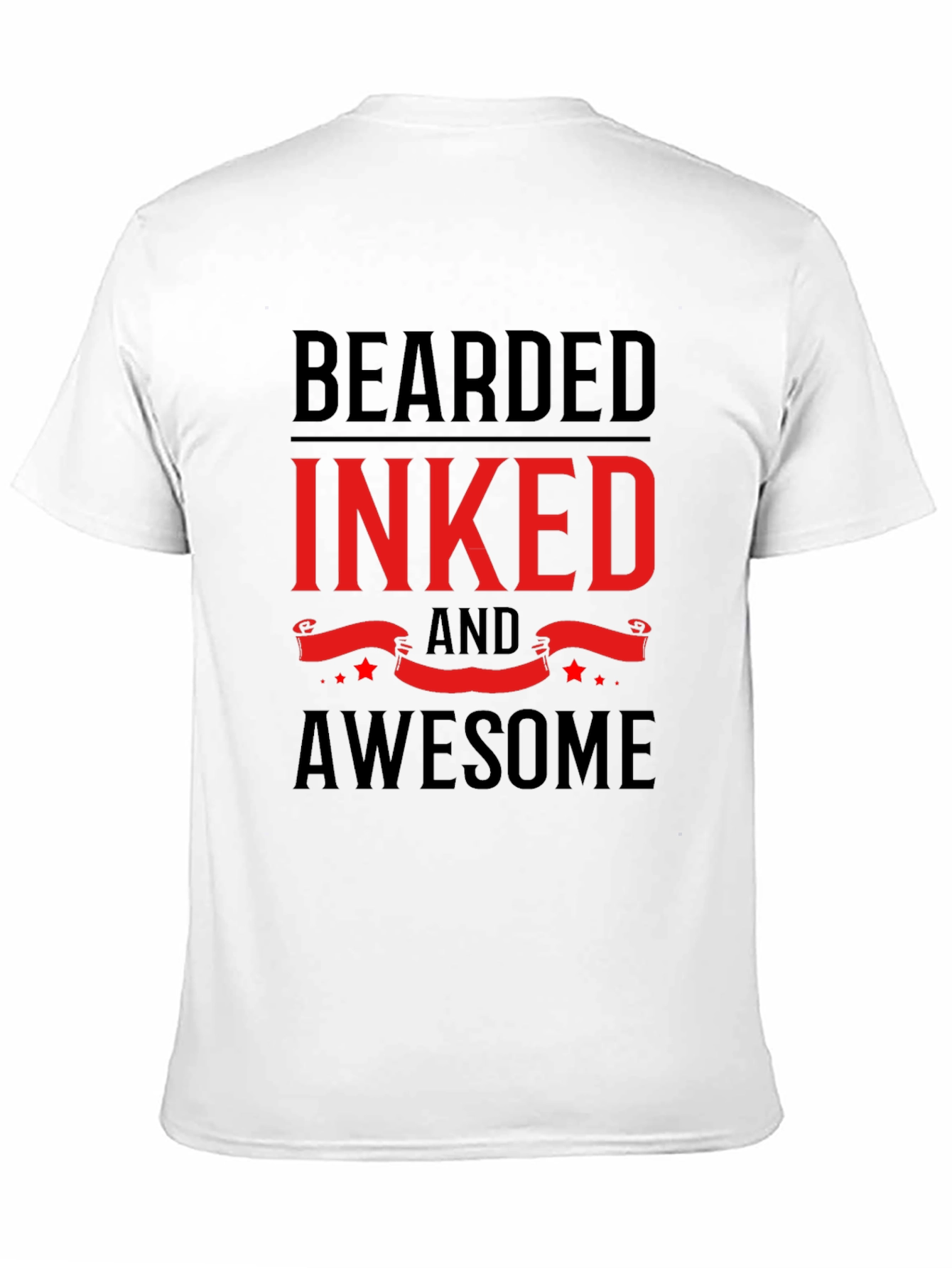 Bearded Inked & Awesome Graphic Tee