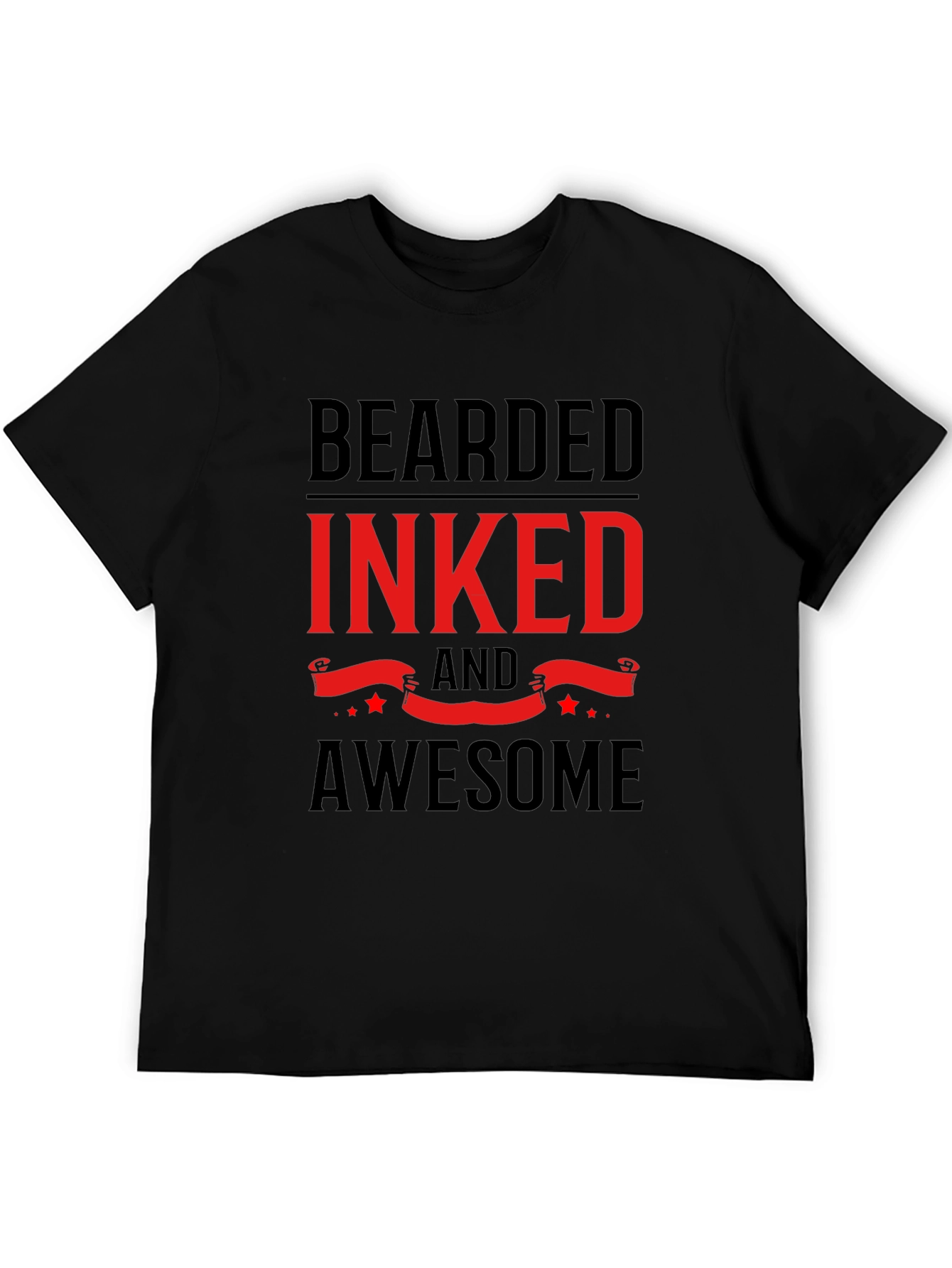 Bearded Inked & Awesome Graphic Tee