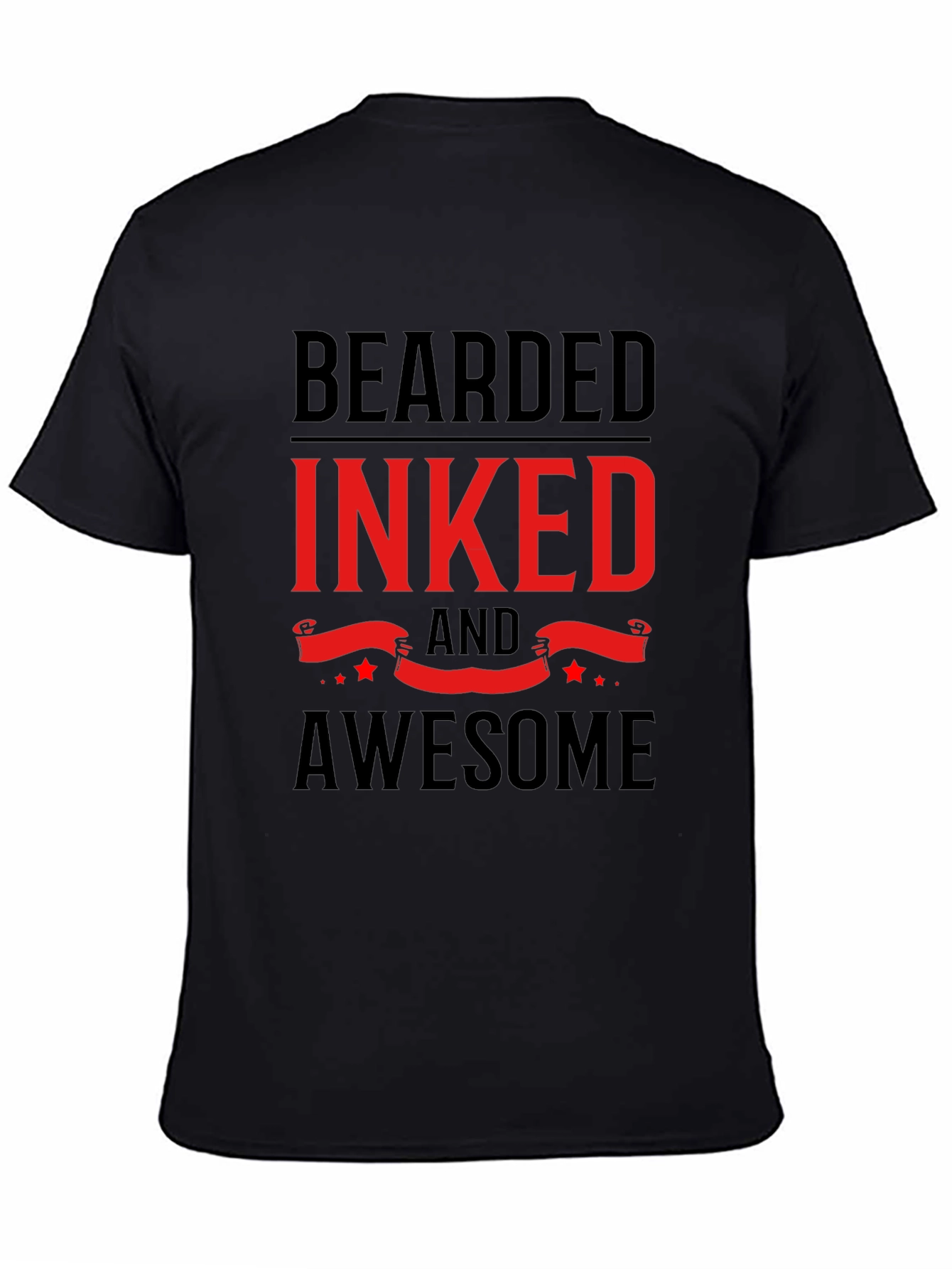 Bearded Inked & Awesome Graphic Tee