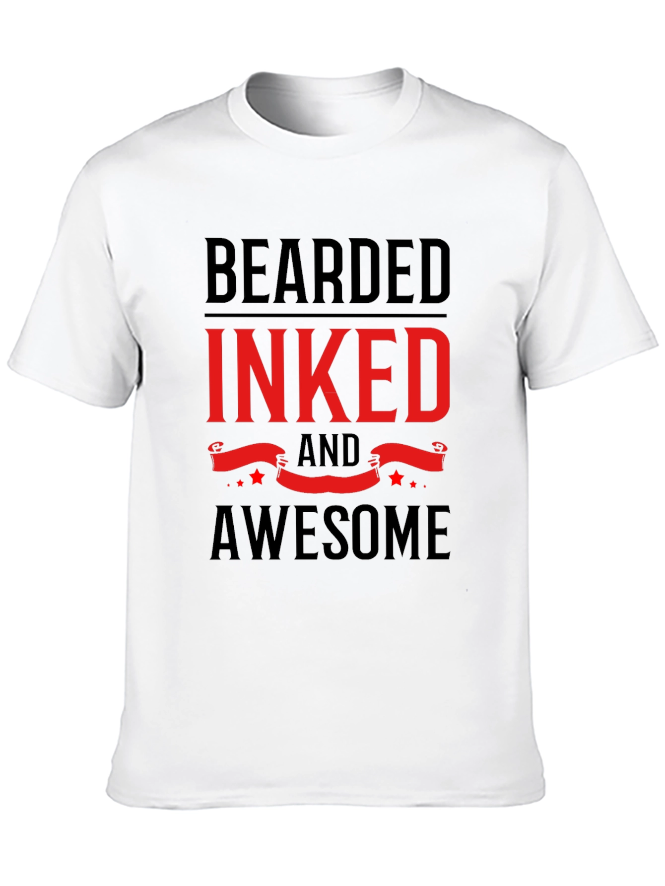 Bearded Inked & Awesome Graphic Tee