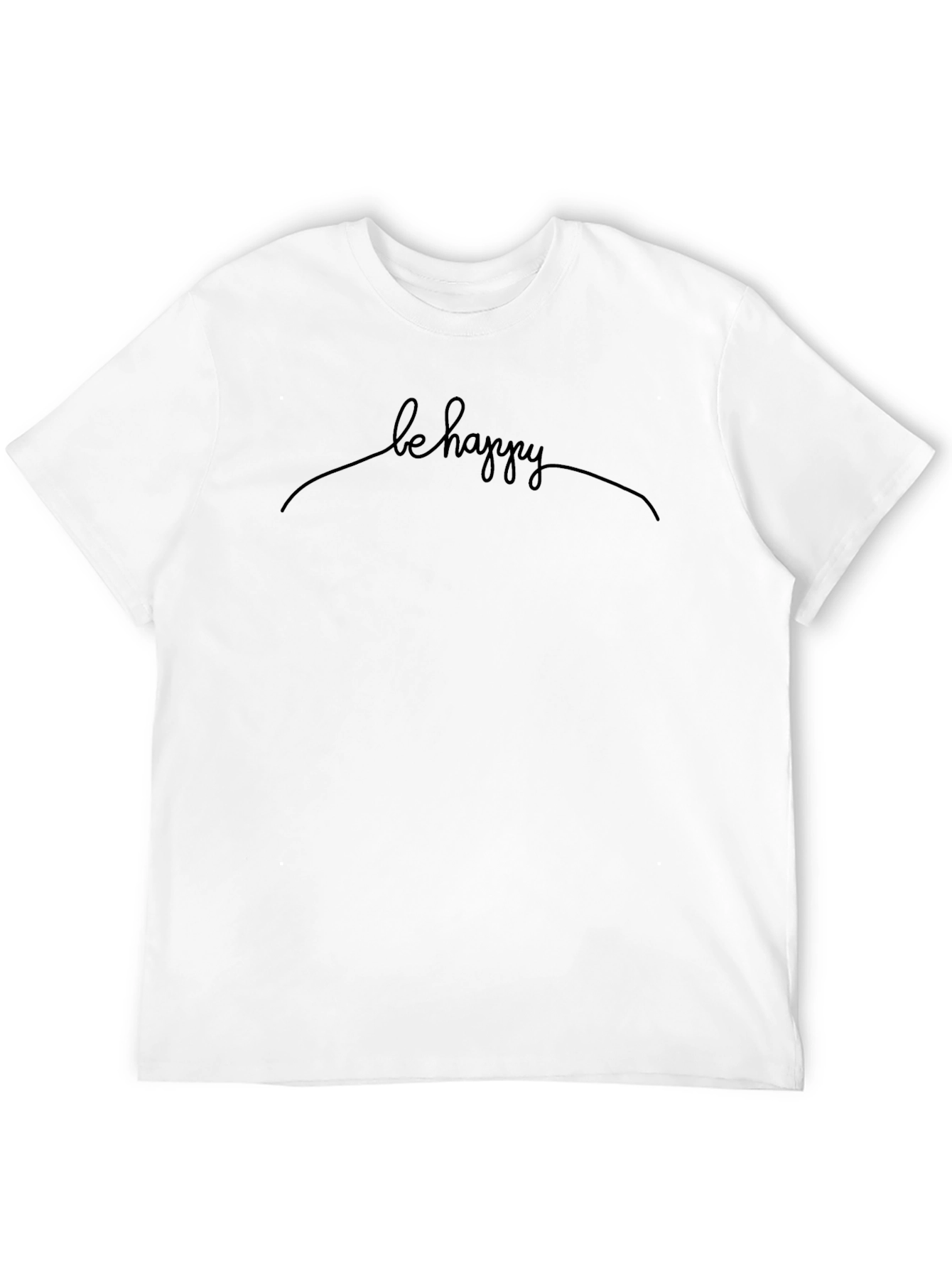 Be Happy Graphic Tee - Casual Comfort