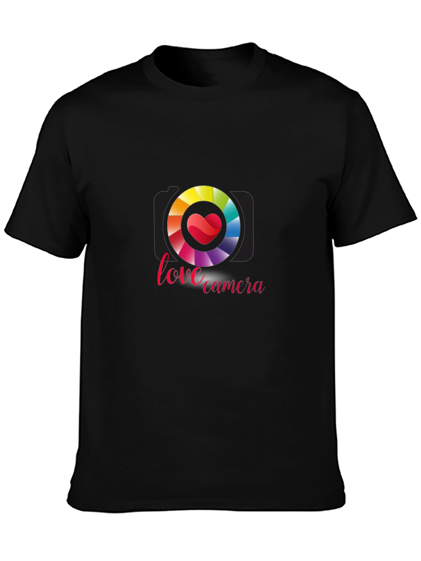 Love Camera Graphic Tee - Black T-Shirt