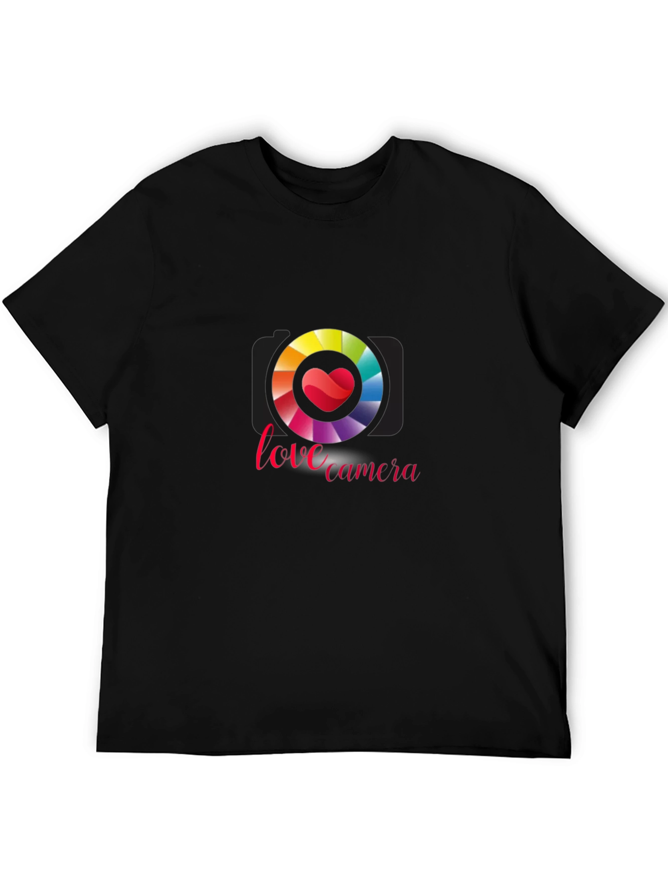 Love Camera Graphic Tee - Black T-Shirt
