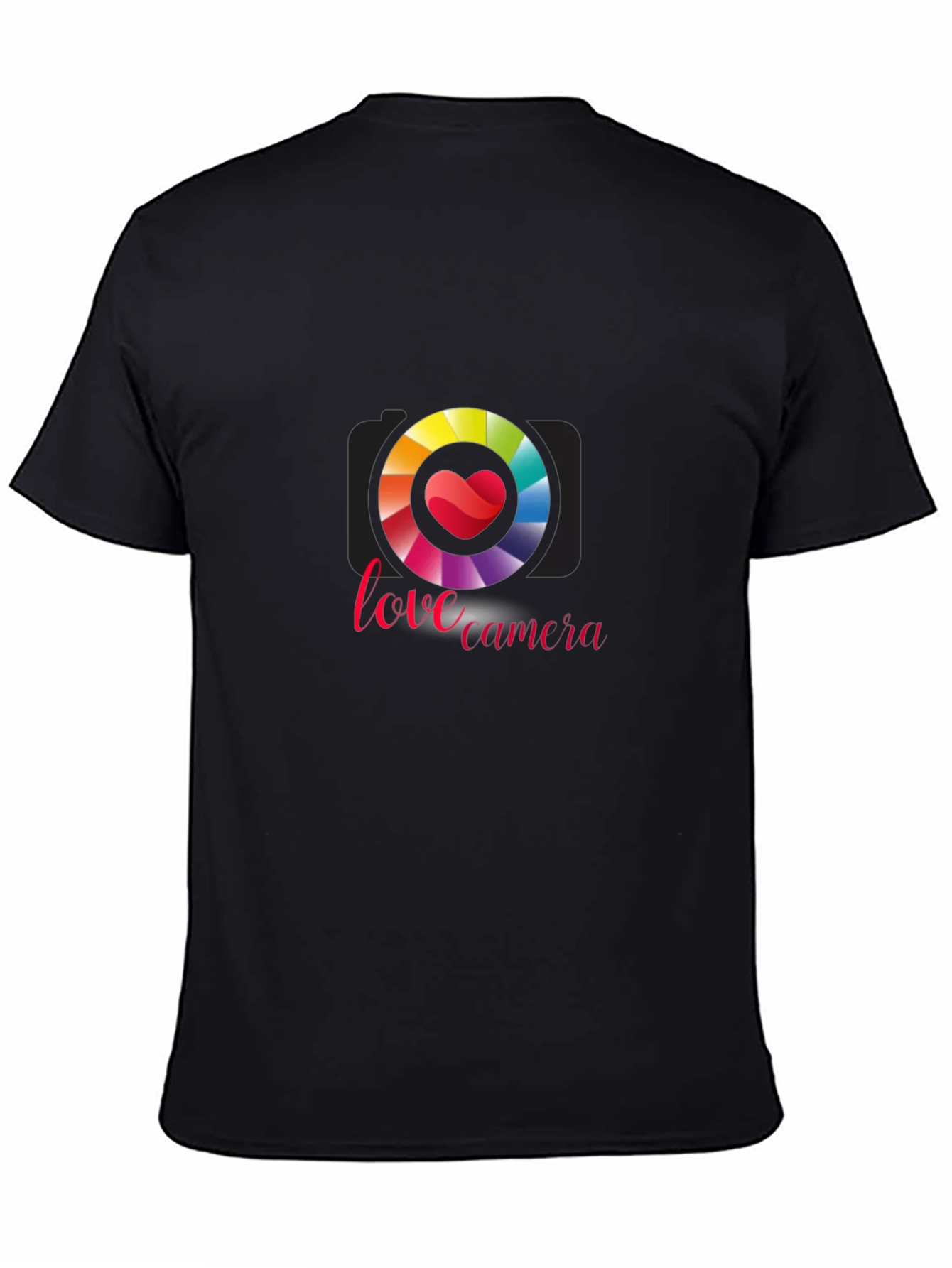 Love Camera Graphic Tee - Black T-Shirt