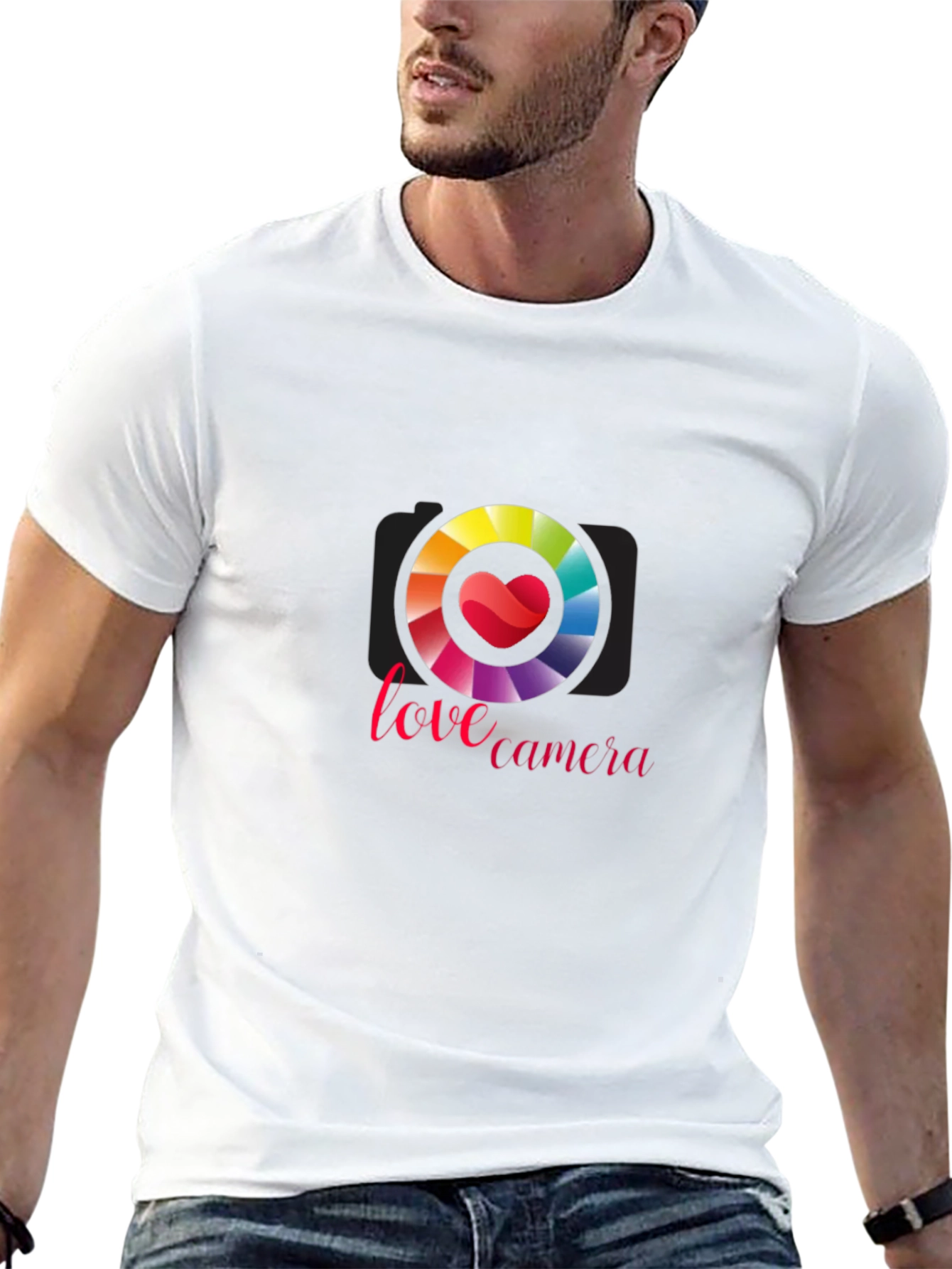 Love Camera Graphic Tee - Black T-Shirt