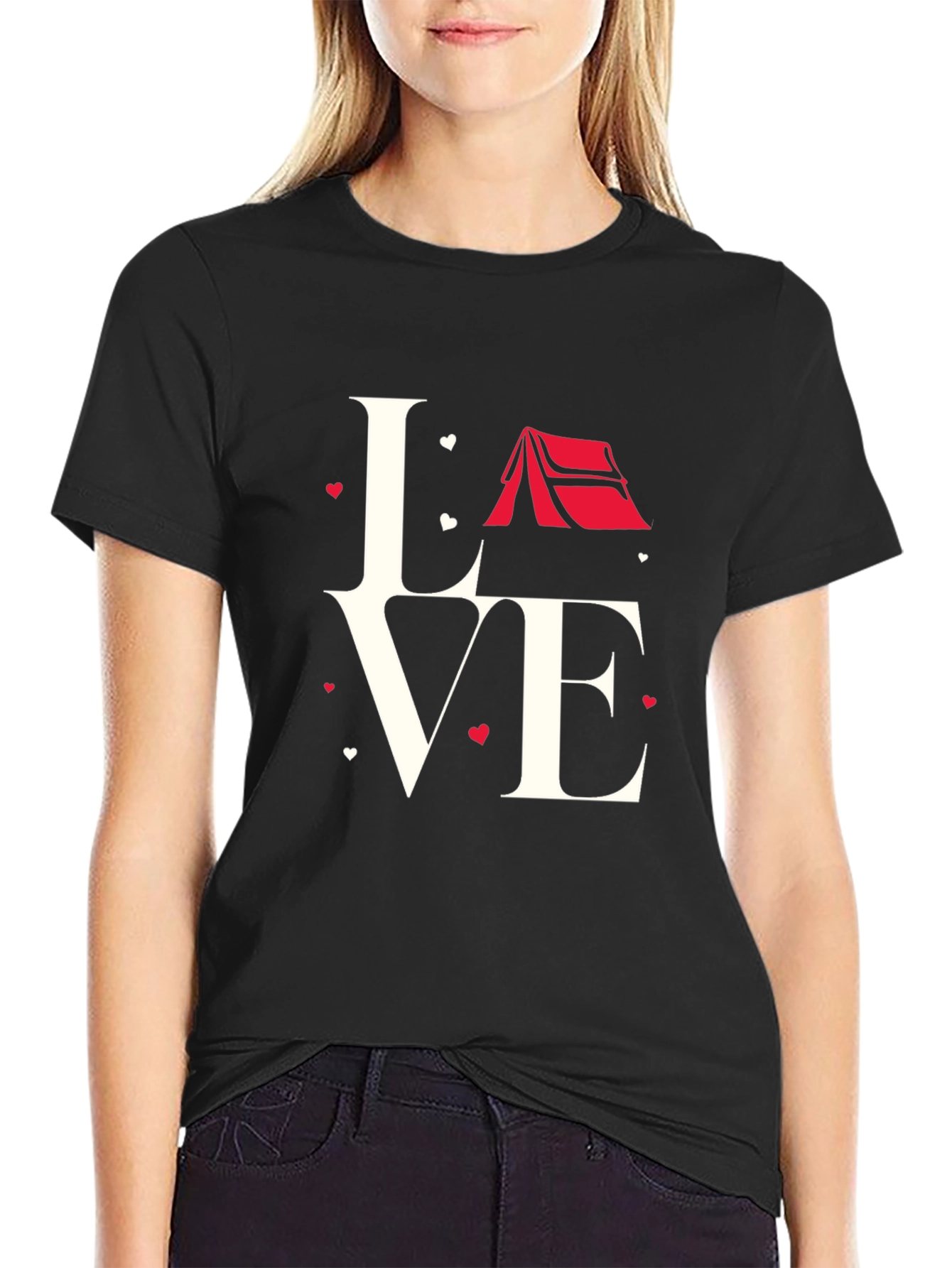 Love Camping Black T-Shirt