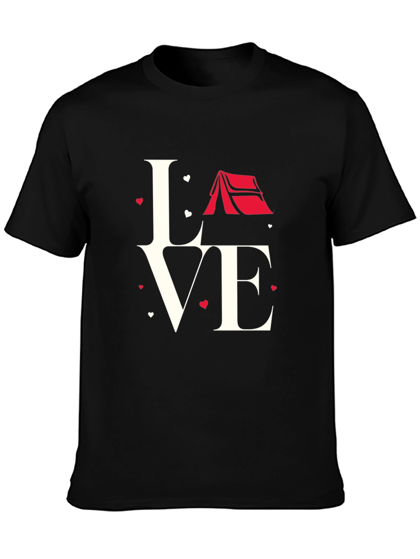 Love Camping Black T-Shirt