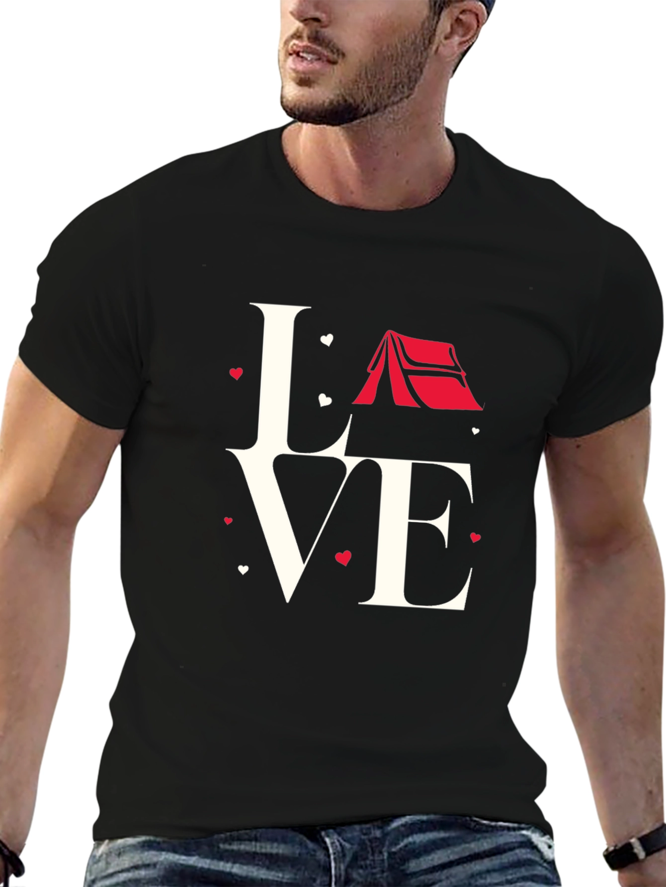 Love Camping Black T-Shirt