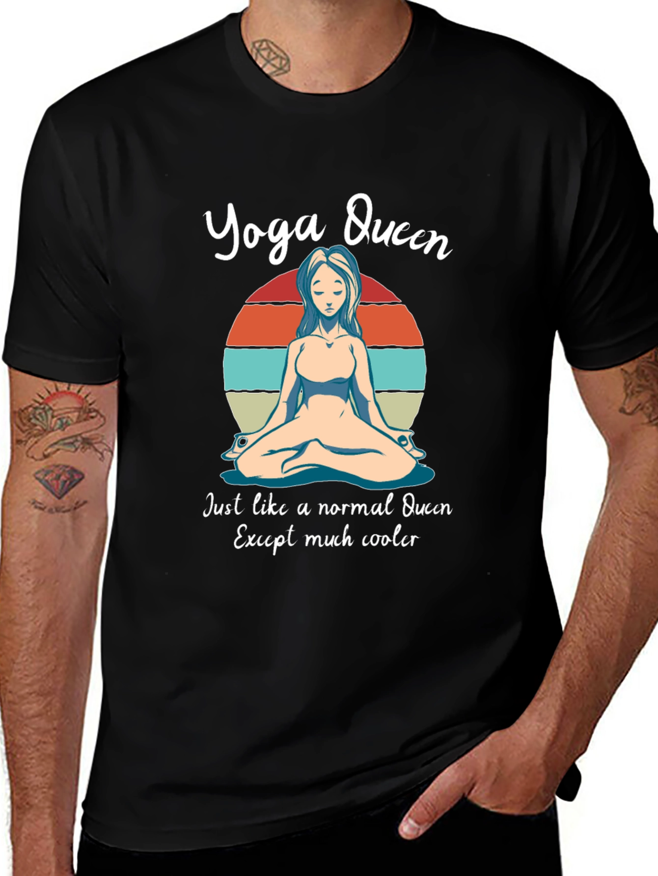 Yoga Queen Graphic Tee - Cool Relaxed Fit