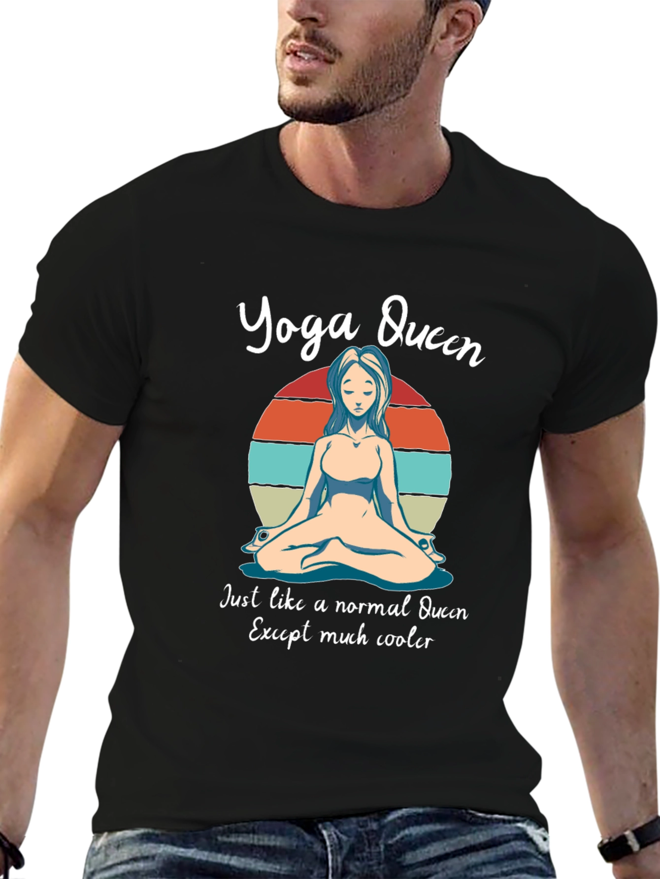 Yoga Queen Graphic Tee - Cool Relaxed Fit