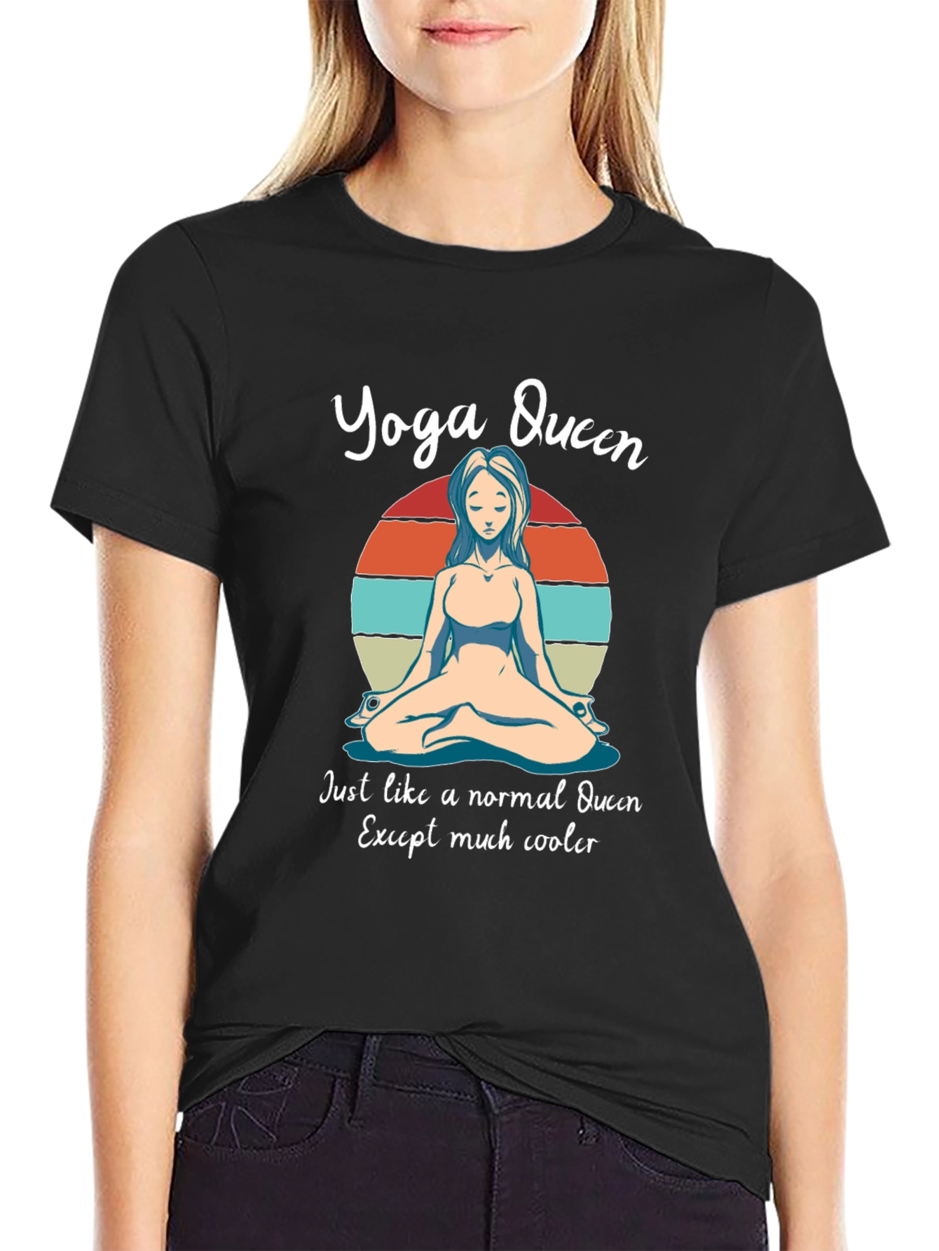 Yoga Queen Graphic Tee - Cool Relaxed Fit
