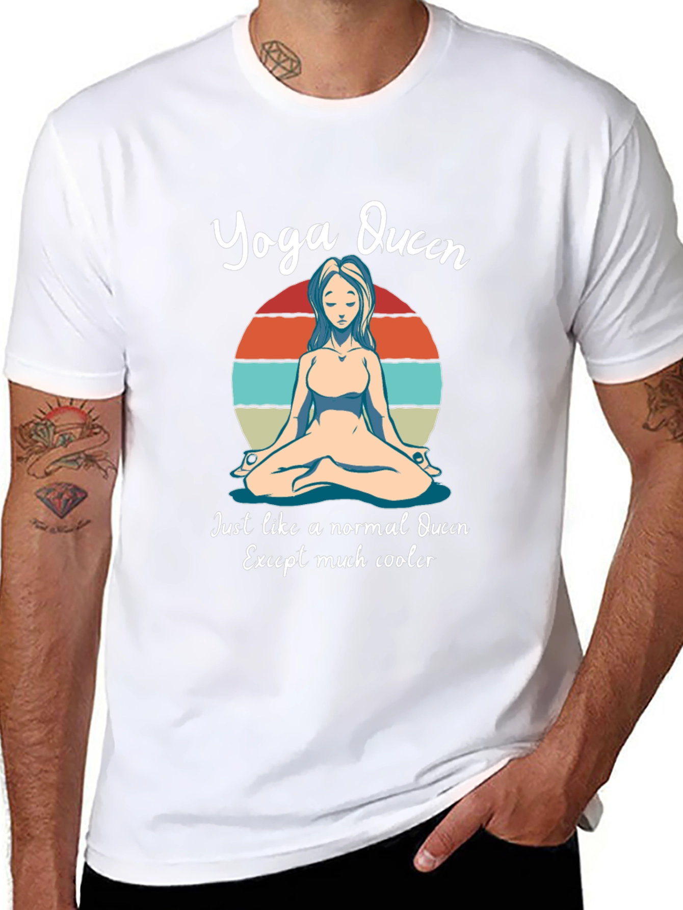 Yoga Queen Graphic Tee - Cool Relaxed Fit