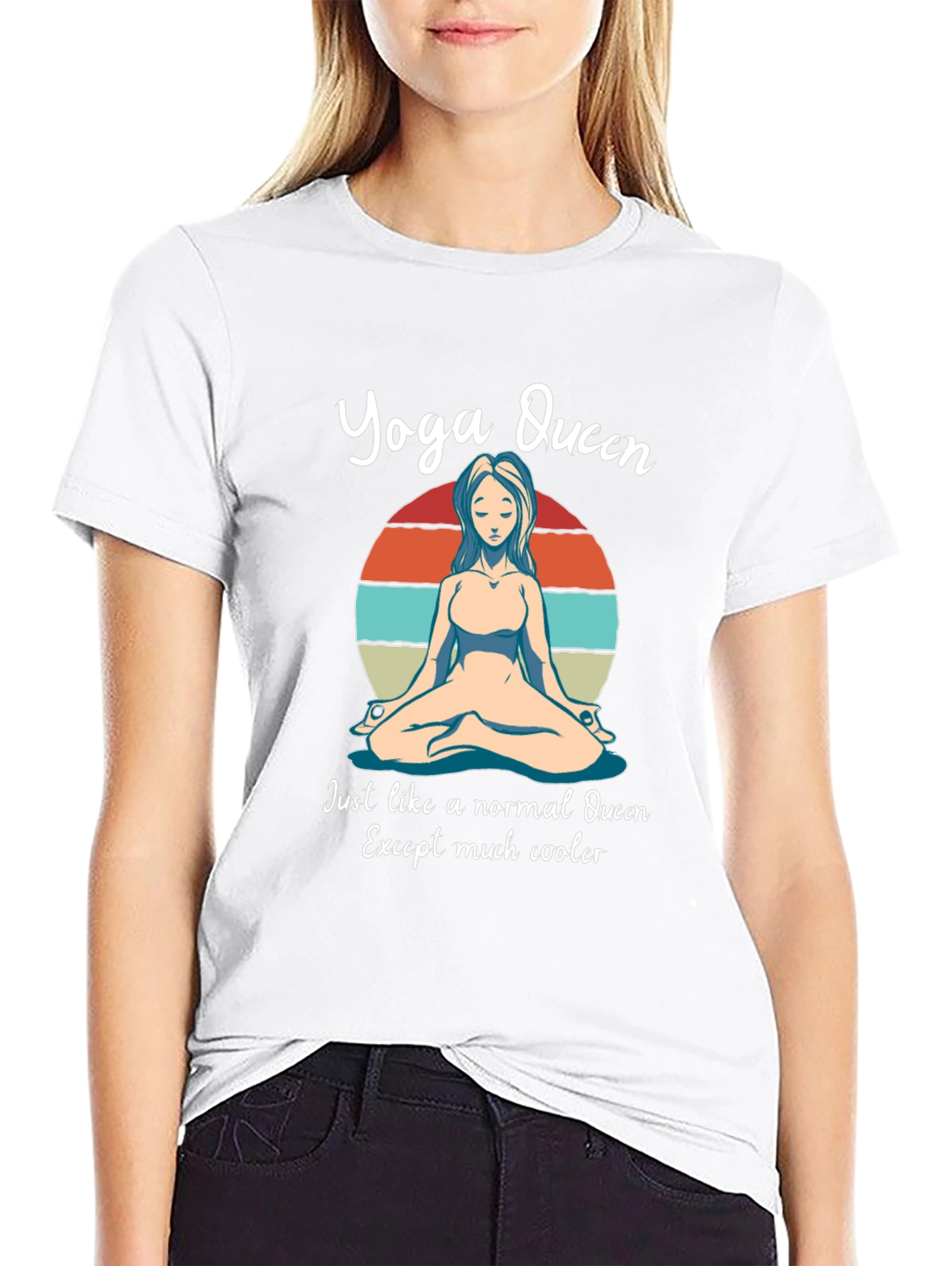 Yoga Queen Graphic Tee - Cool Relaxed Fit