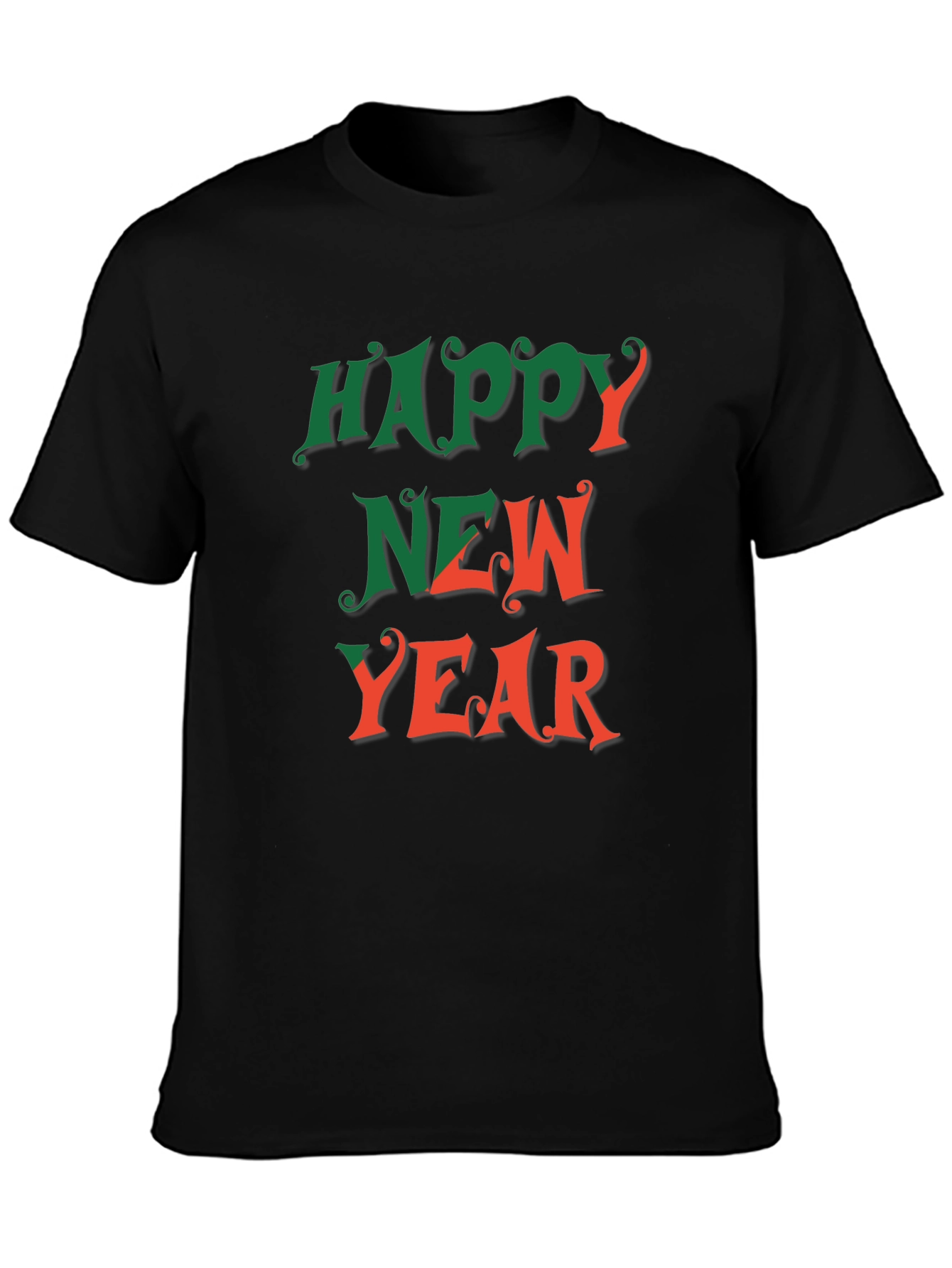 Happy New Year Graphic Tee - Festive Holiday Shirt