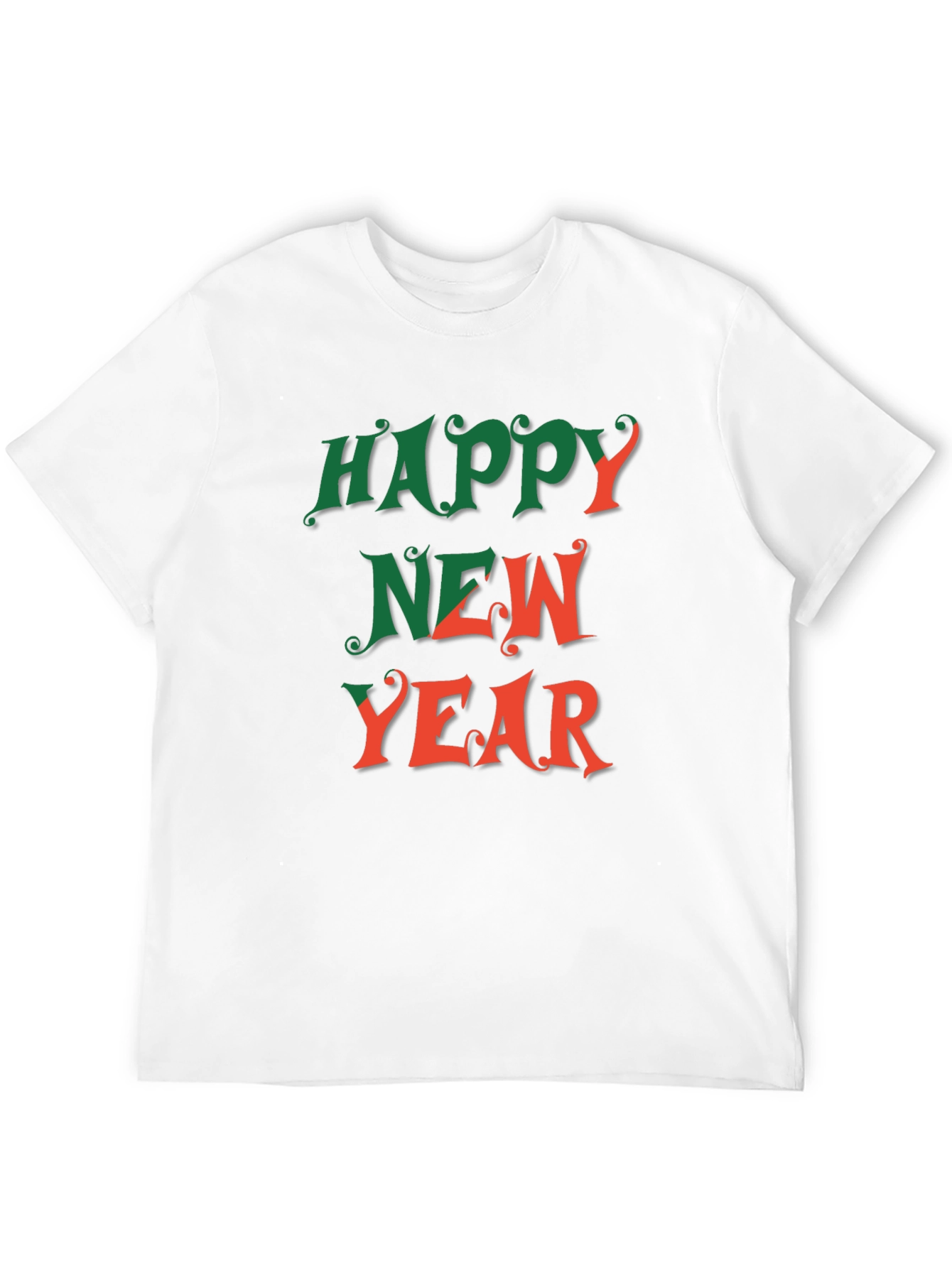 Happy New Year Graphic Tee - Festive Holiday Shirt