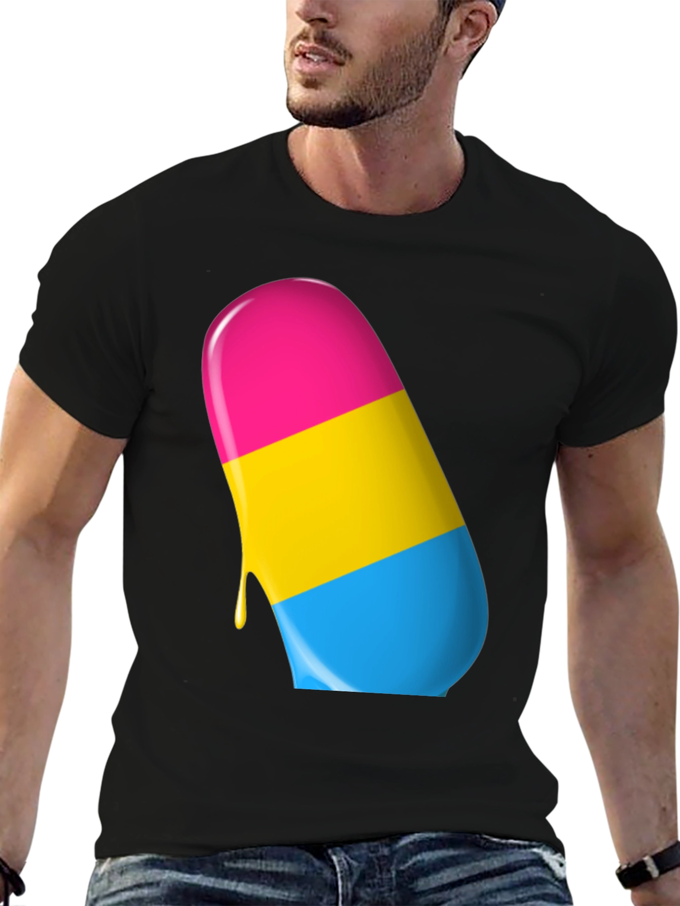 Pan Pride Popsicle Graphic Tee