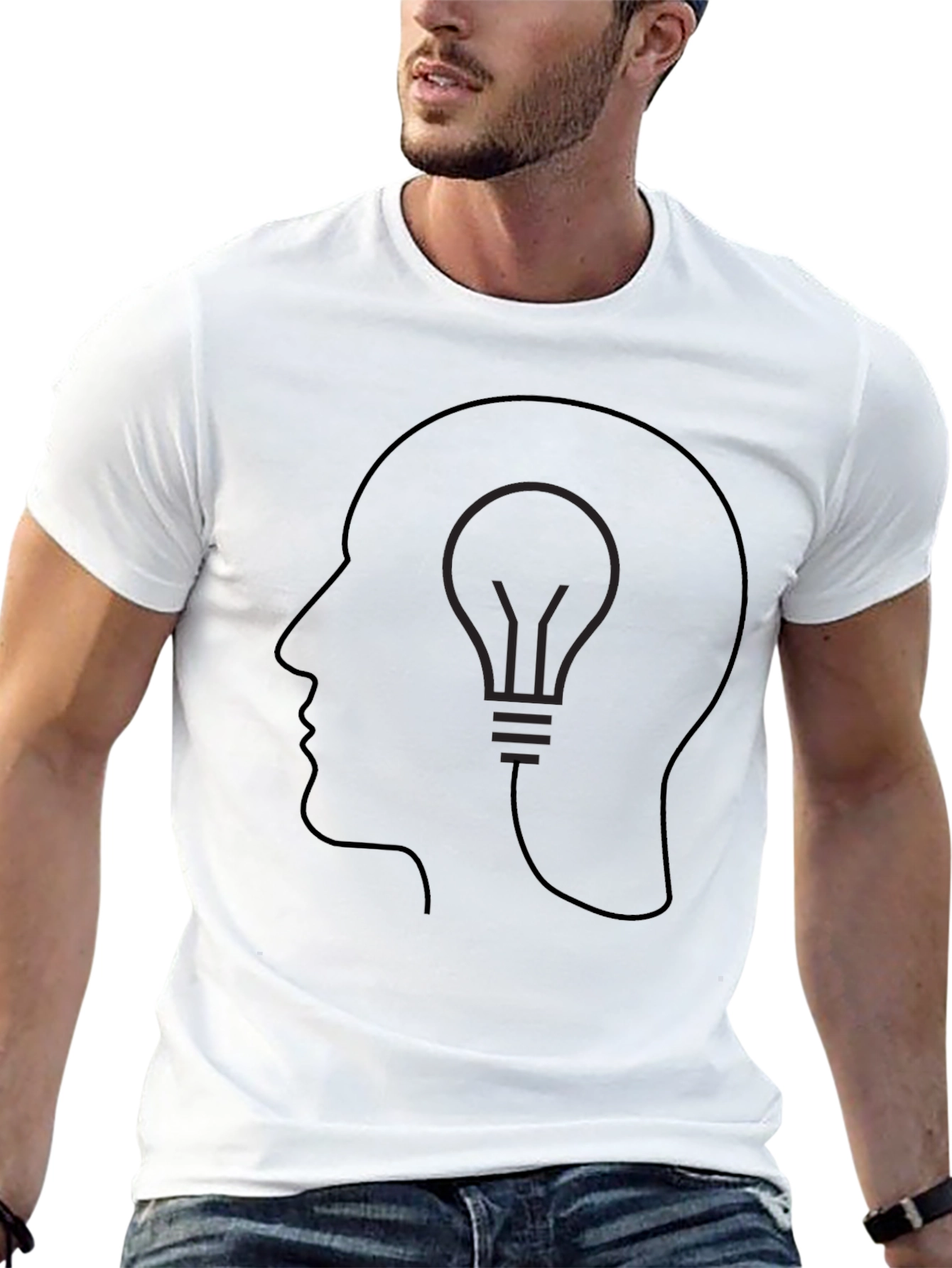 Mindful Idea Tee - Black Graphic T-Shirt