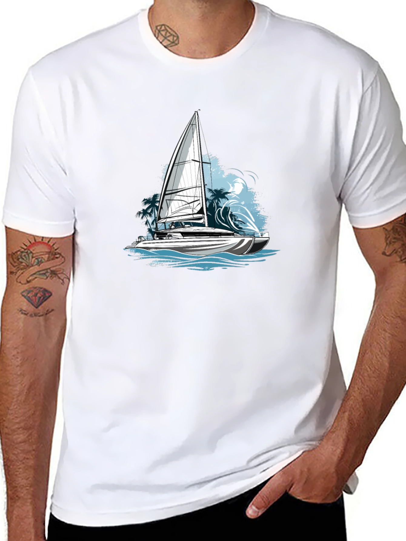 Sailing Adventure Tee - Sailboat Graphic T-Shirt