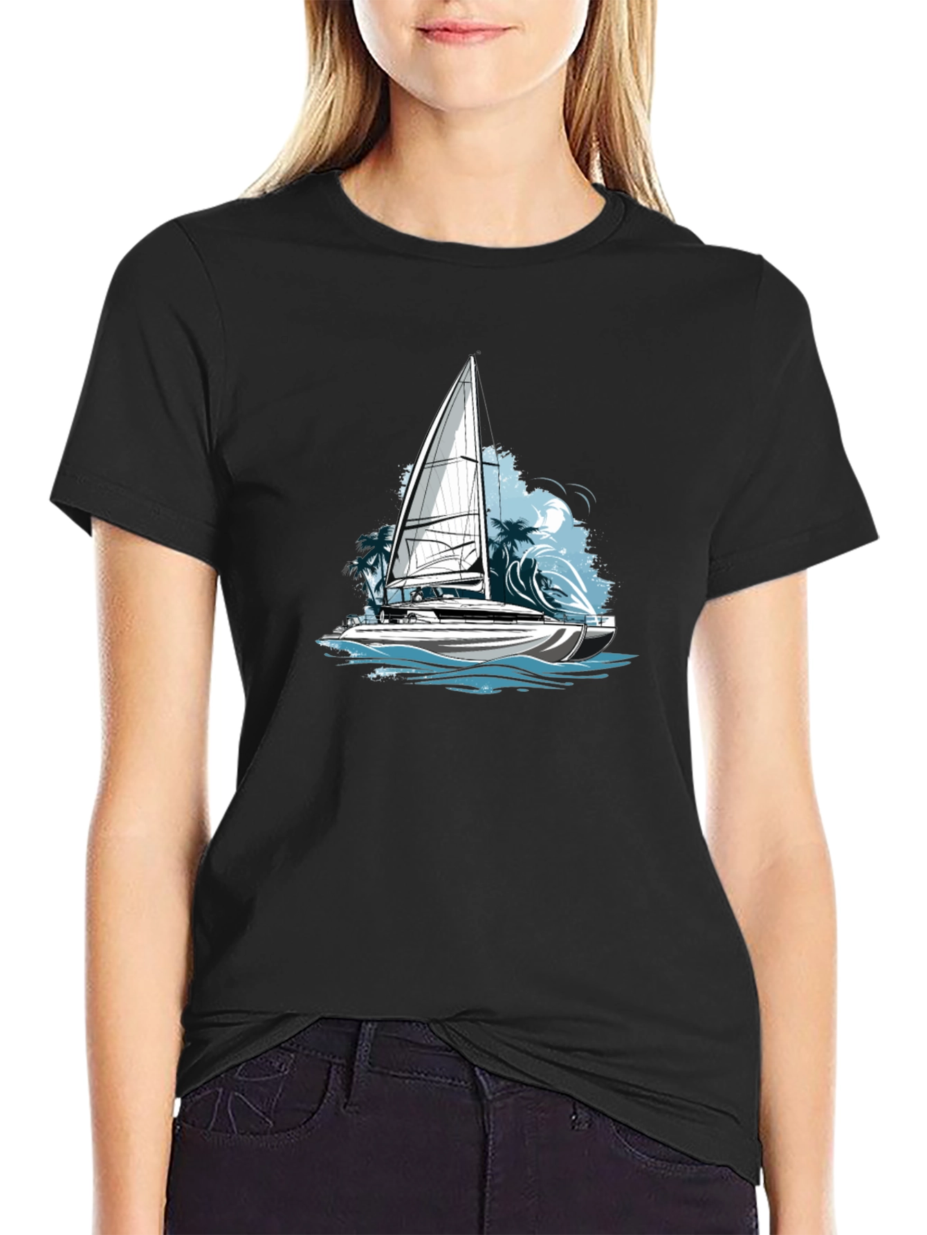 Sailing Adventure Tee - Sailboat Graphic T-Shirt