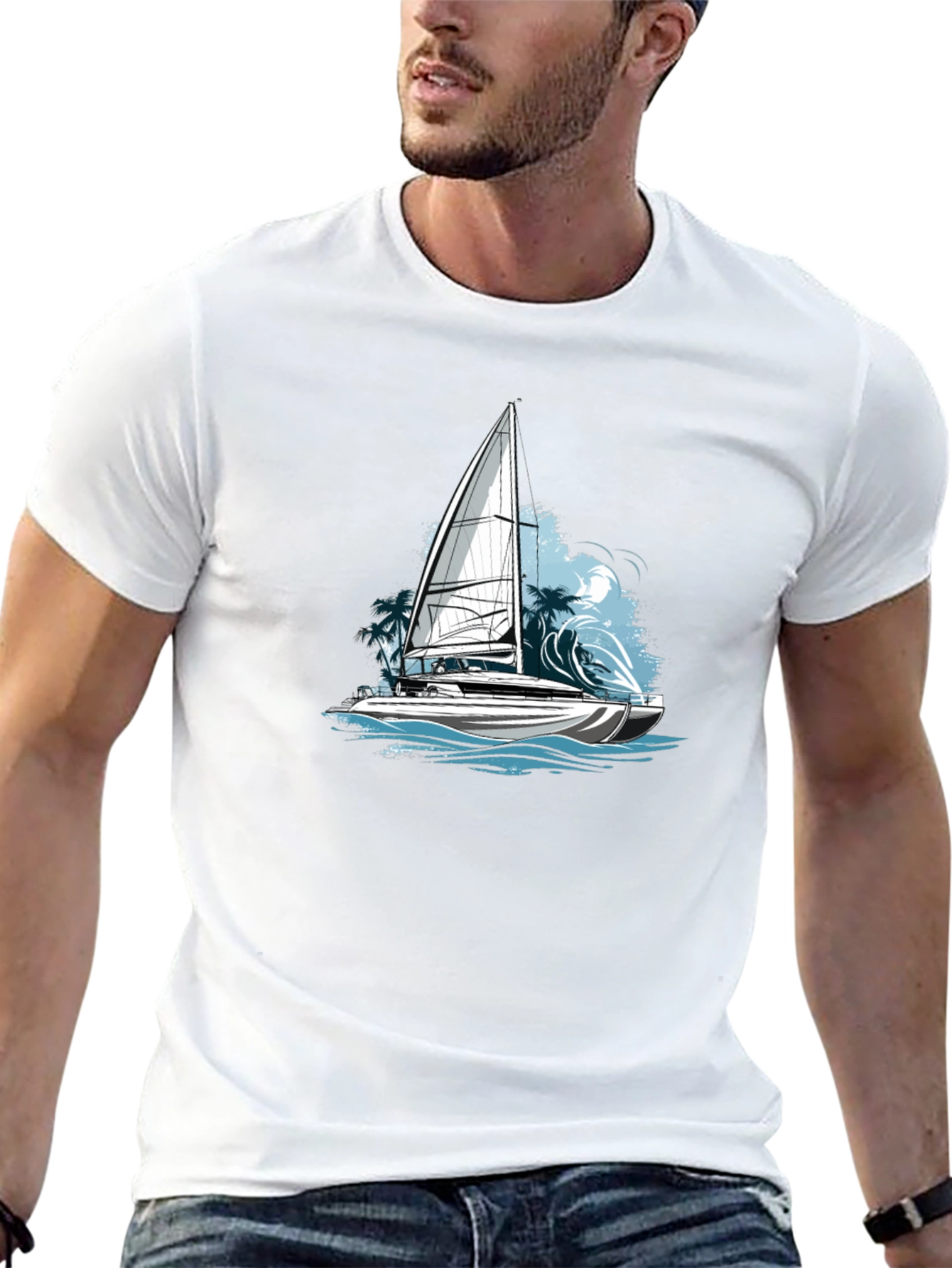 Sailing Adventure Tee - Sailboat Graphic T-Shirt