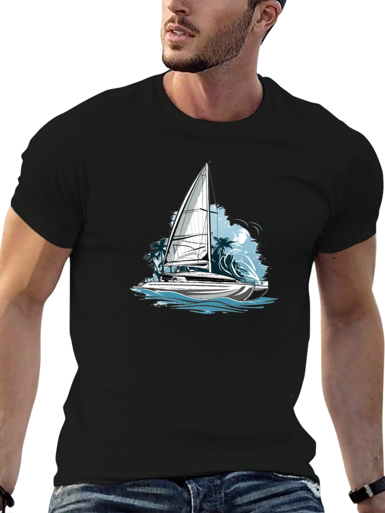 Sailing Adventure Tee - Sailboat Graphic T-Shirt