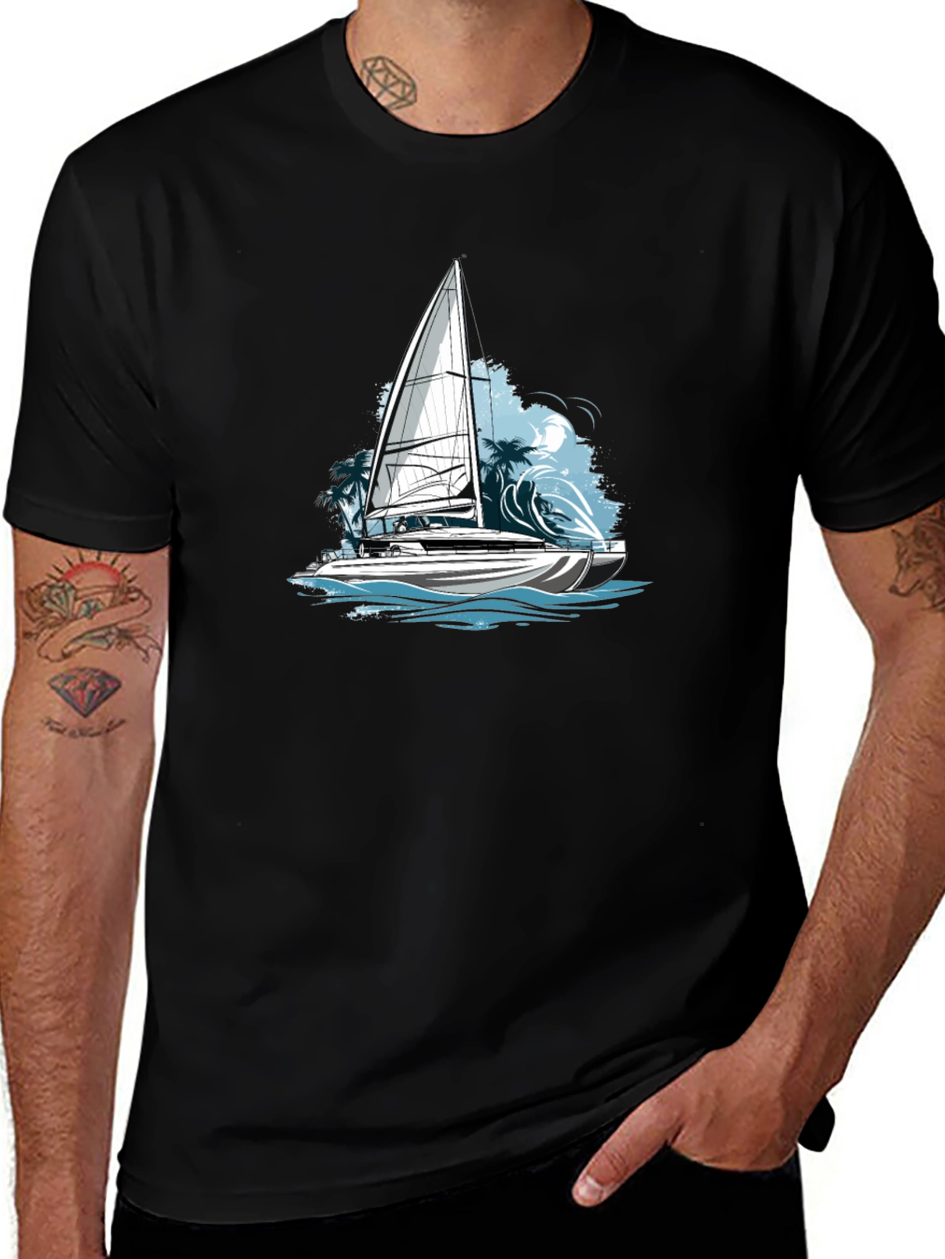 Sailing Adventure Tee - Sailboat Graphic T-Shirt