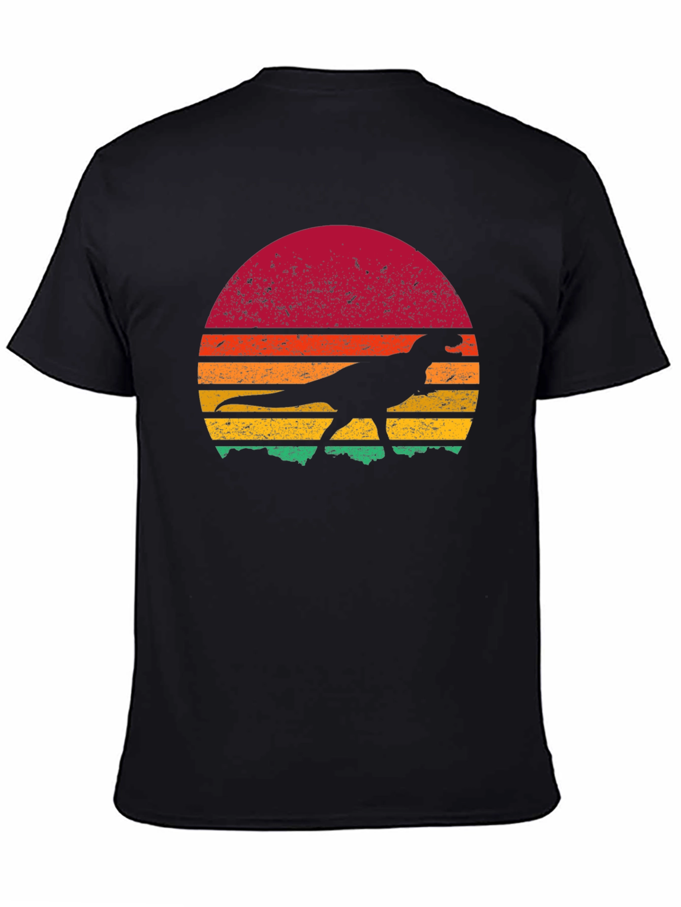 Retro Dinosaur Sunset Graphic Tee