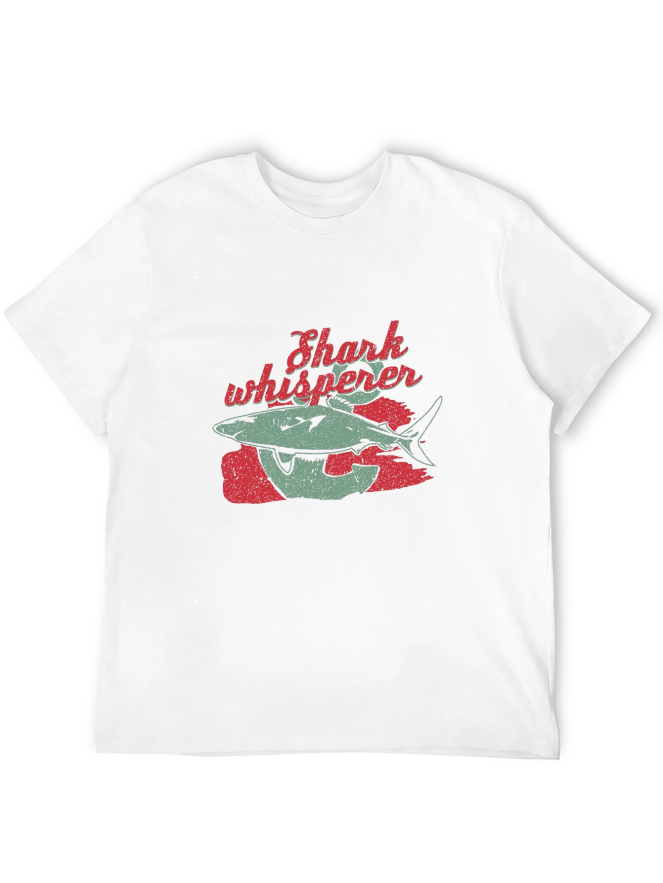 Shark Whisperer Graphic Tee - Black Cotton T-Shirt