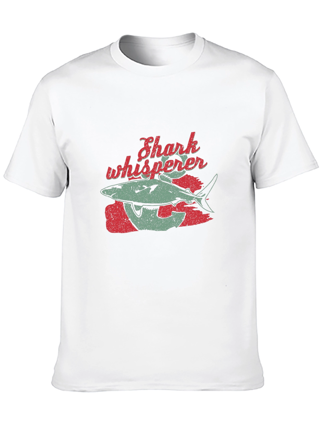 Shark Whisperer Graphic Tee - Black Cotton T-Shirt