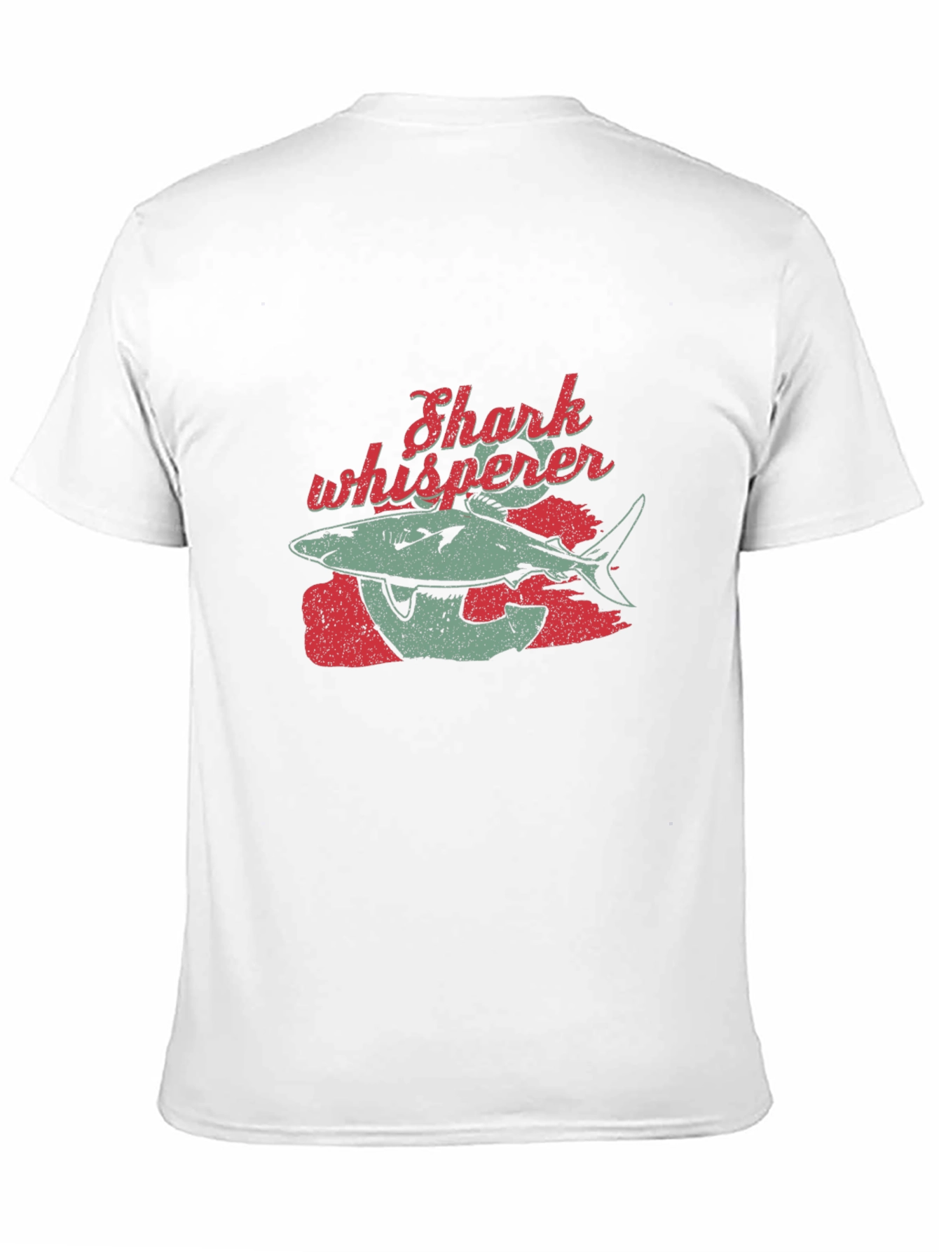 Shark Whisperer Graphic Tee - Black Cotton T-Shirt