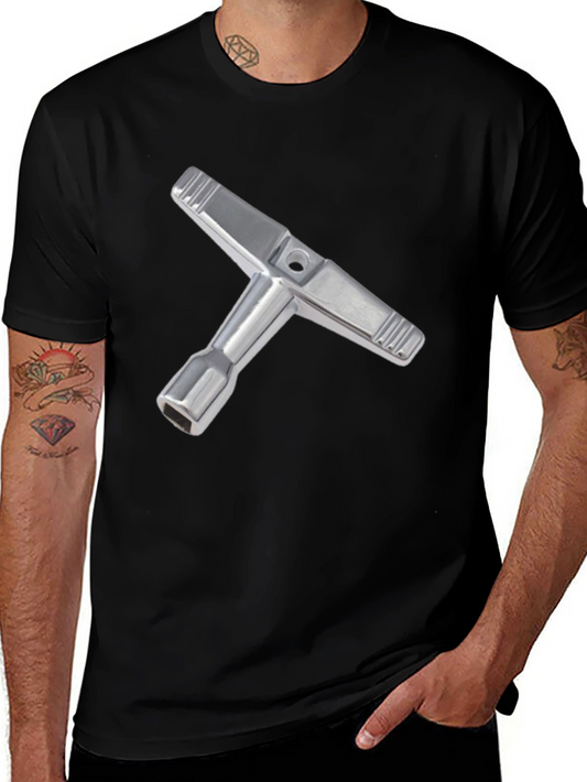 Drum Key T-Shirt - Stylish Musician Apparel