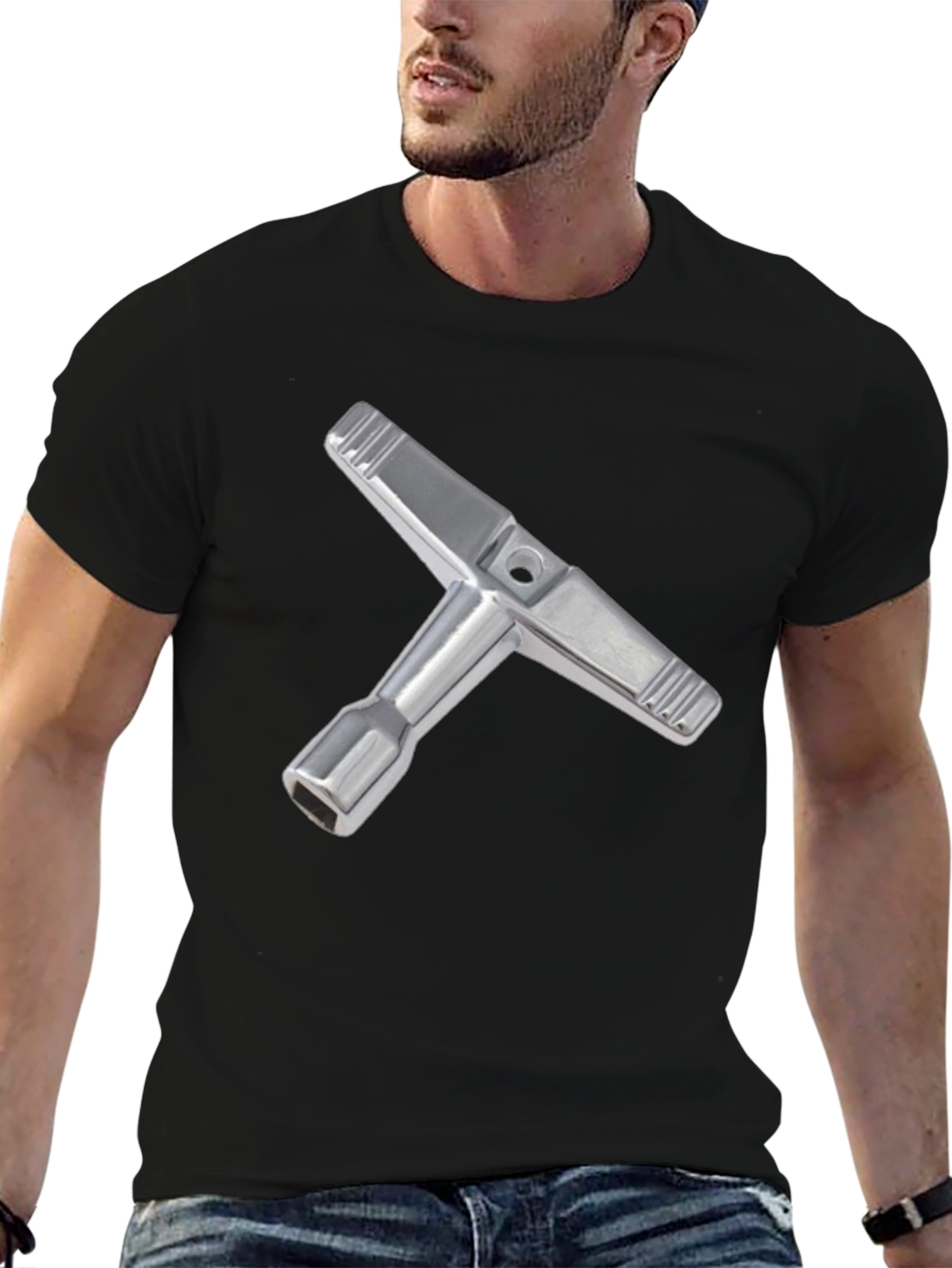 Drum Key T-Shirt - Stylish Musician Apparel