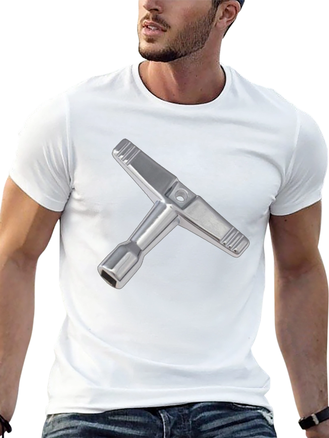 Drum Key T-Shirt - Stylish Musician Apparel