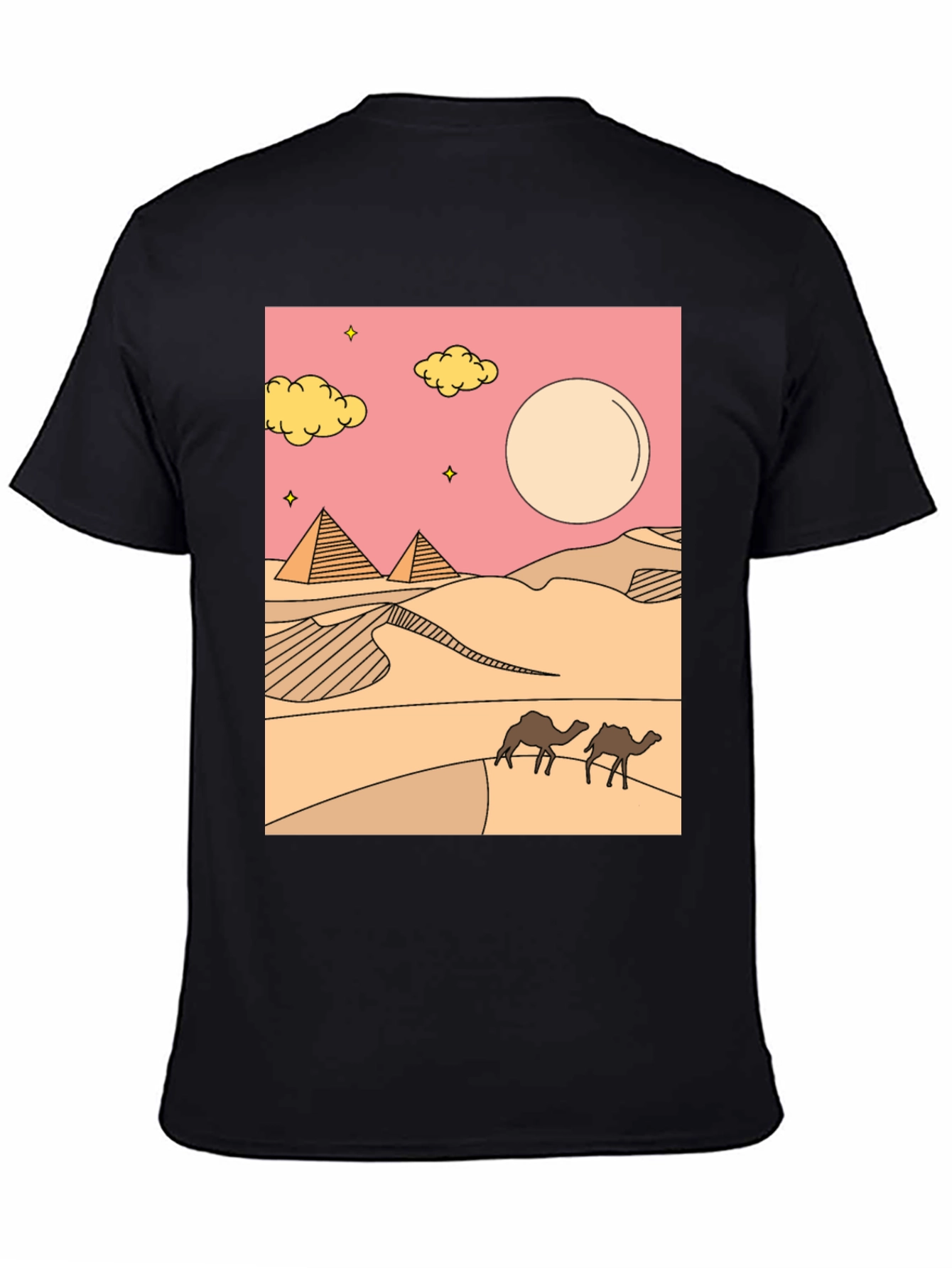 Desert Graphic Tee - Black Cotton Blend
