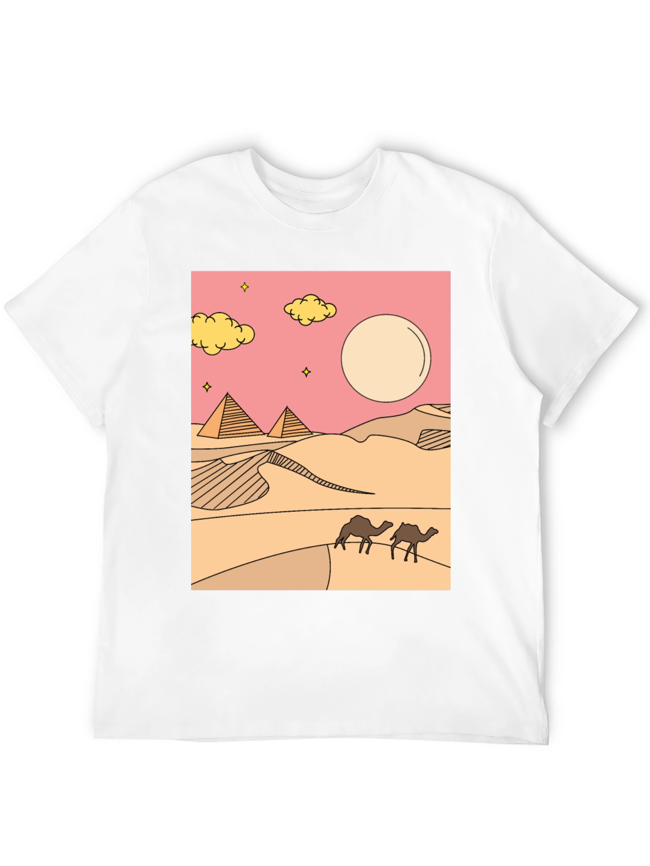 Desert Graphic Tee - Black Cotton Blend