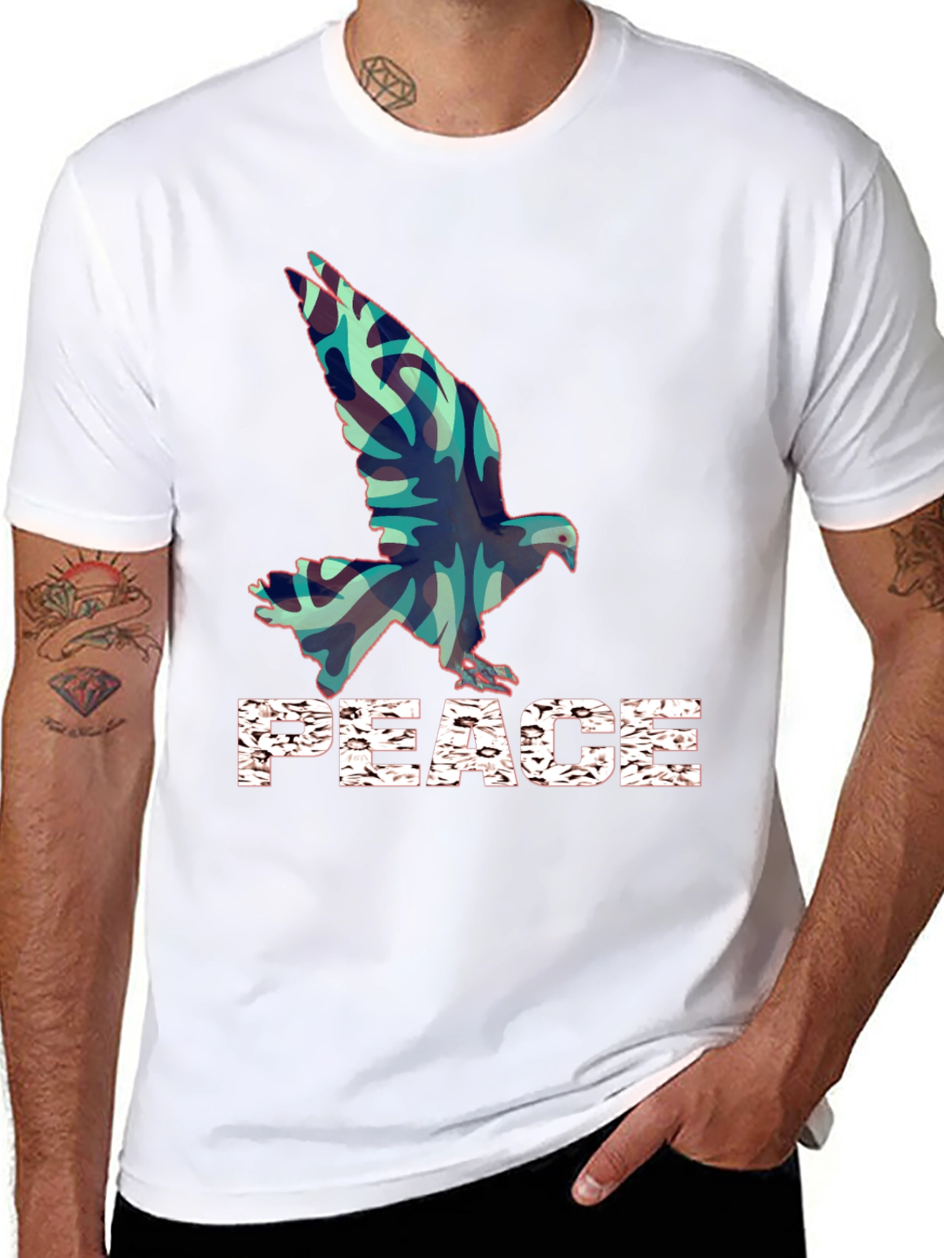 Peace Dove Graphic Tee - Stylish Comfort