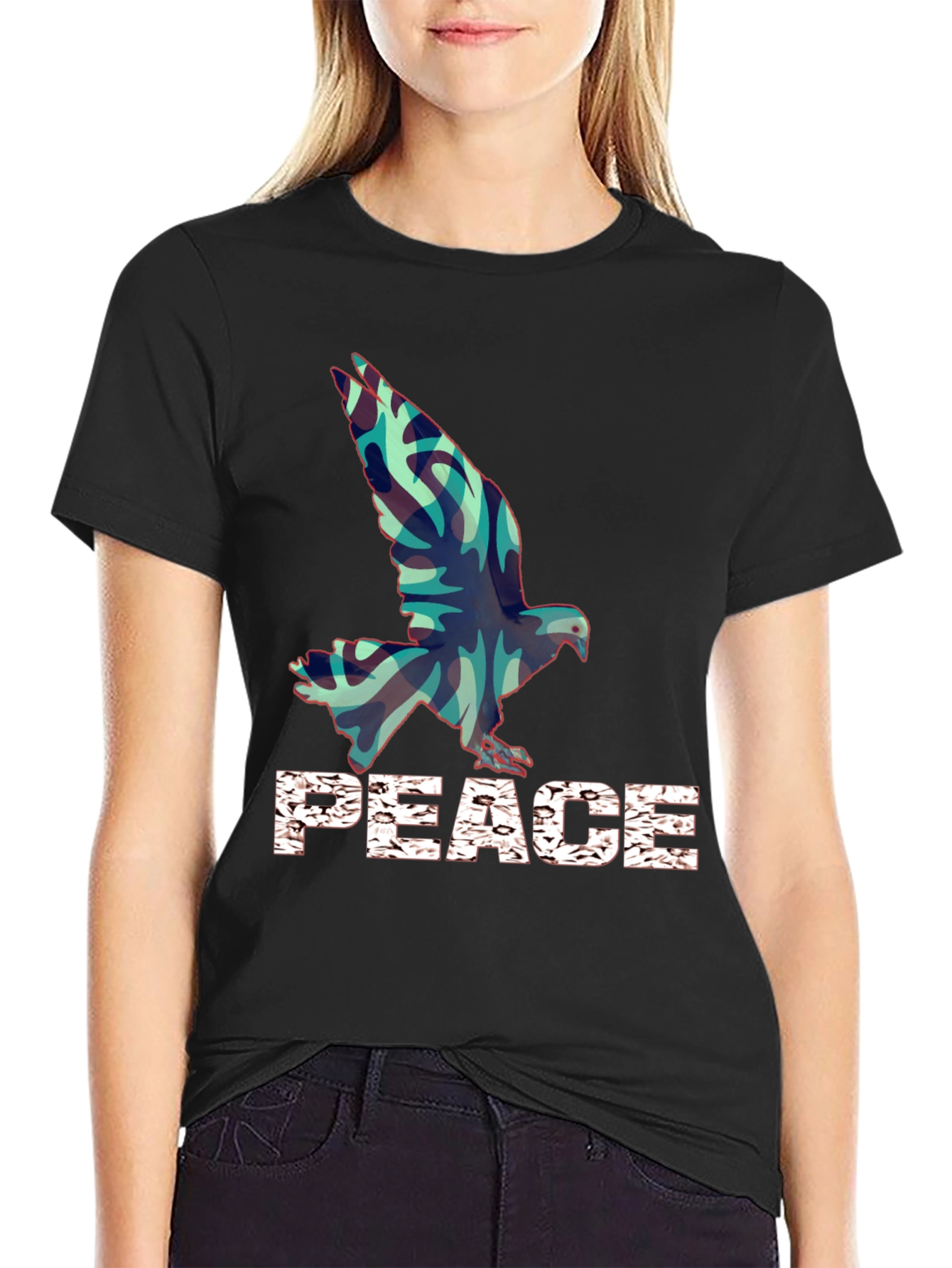 Peace Dove Graphic Tee - Stylish Comfort