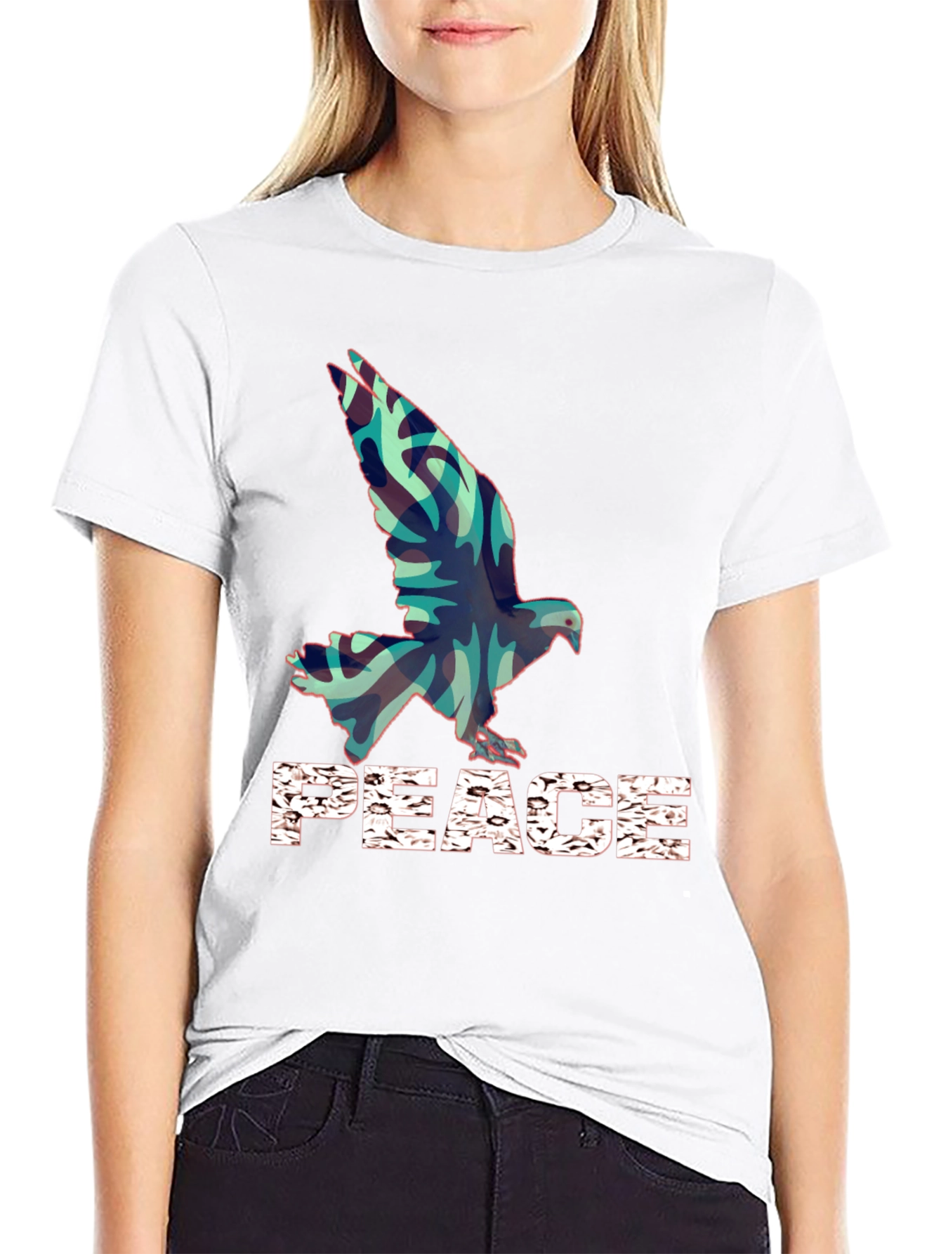 Peace Dove Graphic Tee - Stylish Comfort