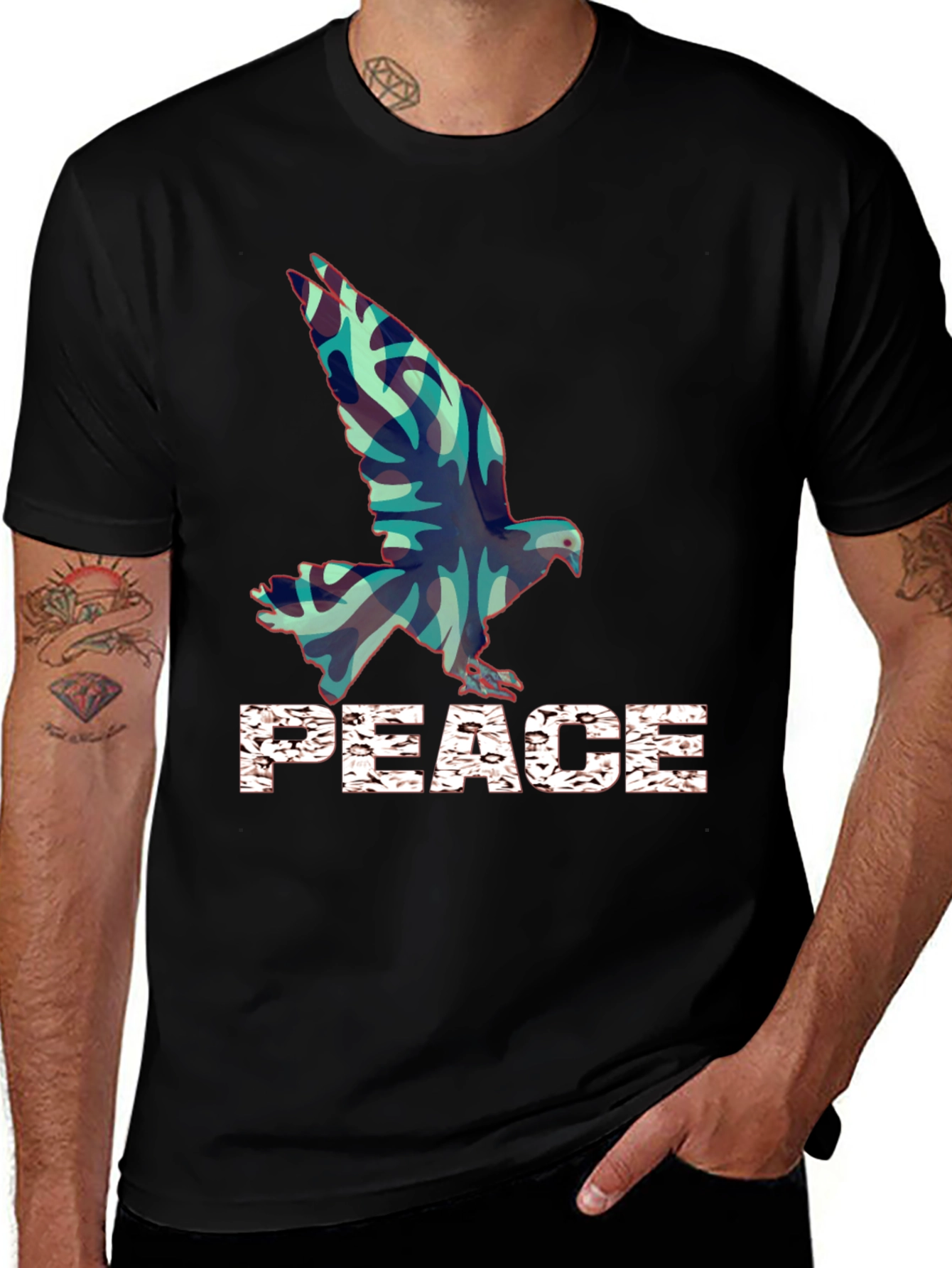 Peace Dove Graphic Tee - Stylish Comfort