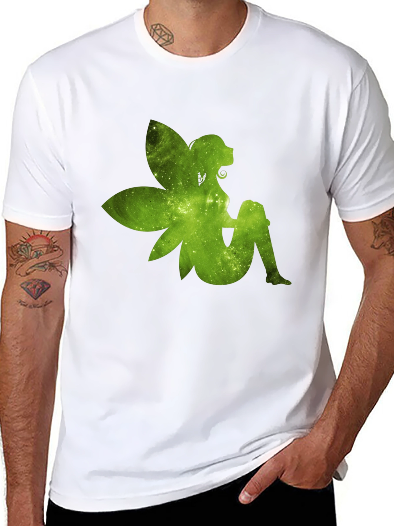 Fairy Silhouette T-Shirt - Unique Graphic Tee