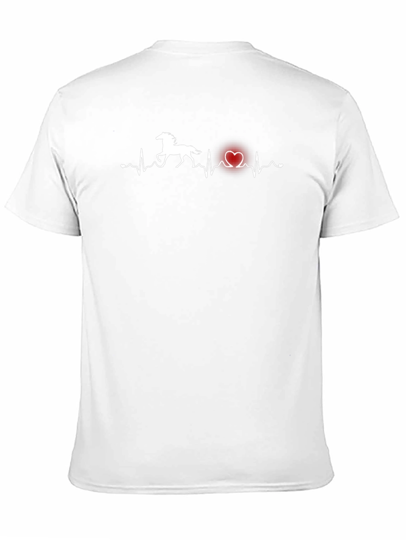 Horse Heartbeat Graphic Tee - Equestrian Lover Shirt