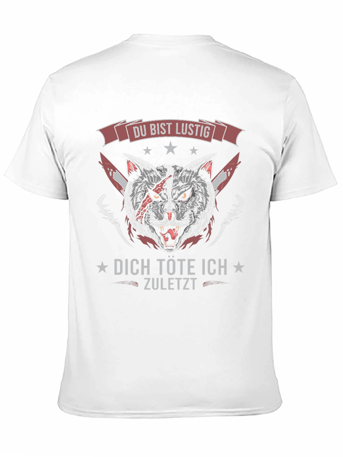 Du Bist Lustig T-Shirt - Killer Cat Design