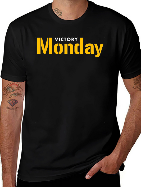 Victory Monday Graphic Tee - Bold Statement T-Shirt