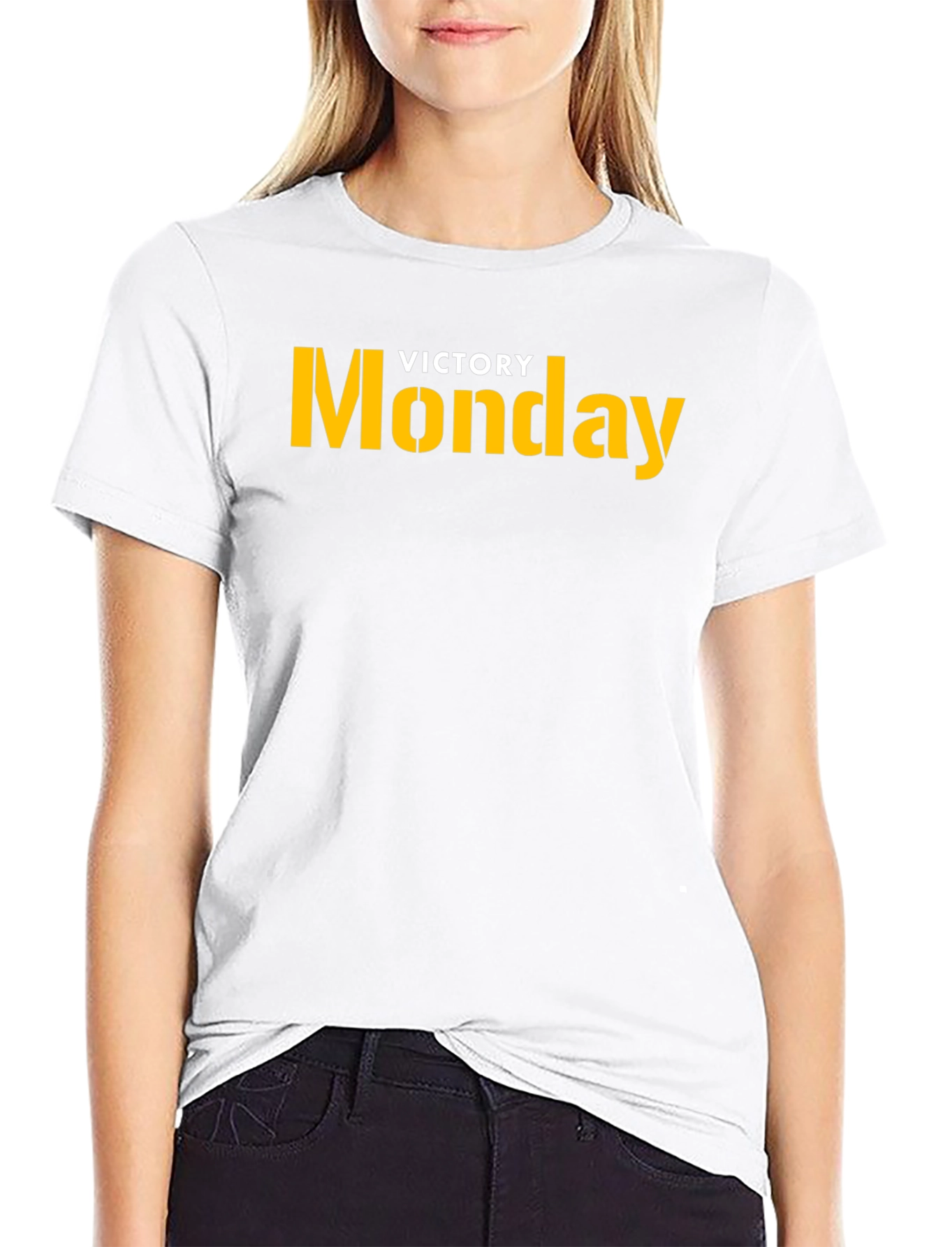 Victory Monday Graphic Tee - Bold Statement T-Shirt